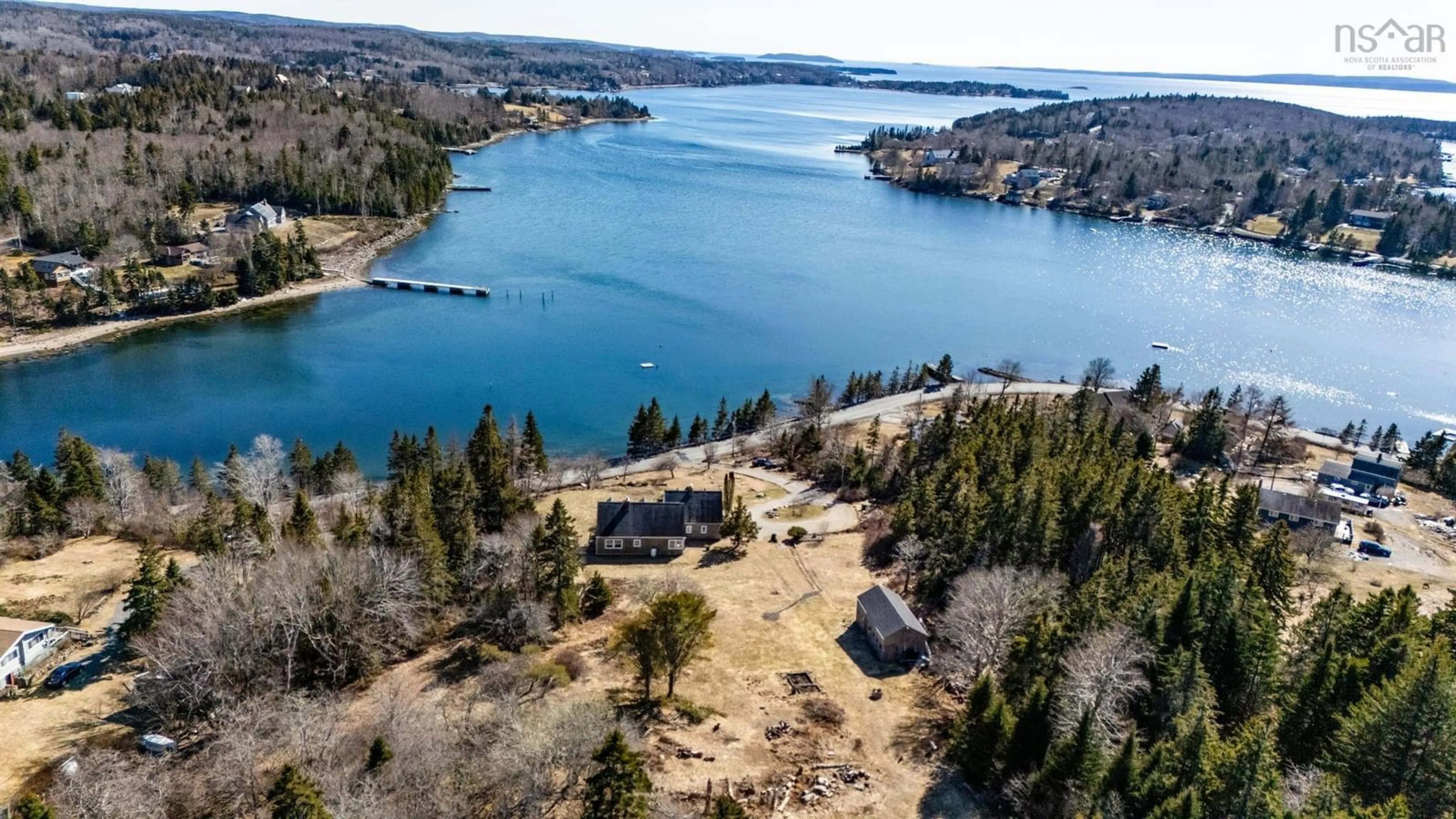 A pic from outside/outdoor area/front of a property/back of a property/a pic from drone, water/lake/river/ocean view for 211 Indian Point Rd, Glen Haven Nova Scotia B3Z 2S2