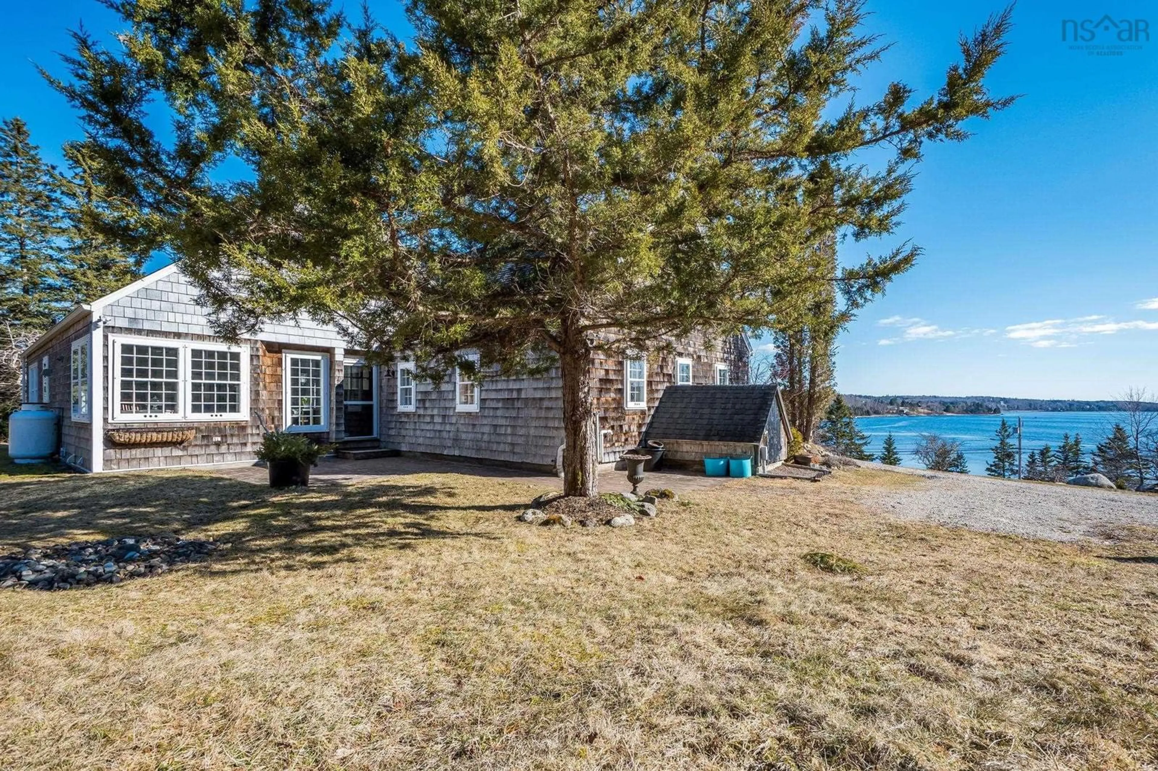 A pic from outside/outdoor area/front of a property/back of a property/a pic from drone, water/lake/river/ocean view for 211 Indian Point Rd, Glen Haven Nova Scotia B3Z 2S2