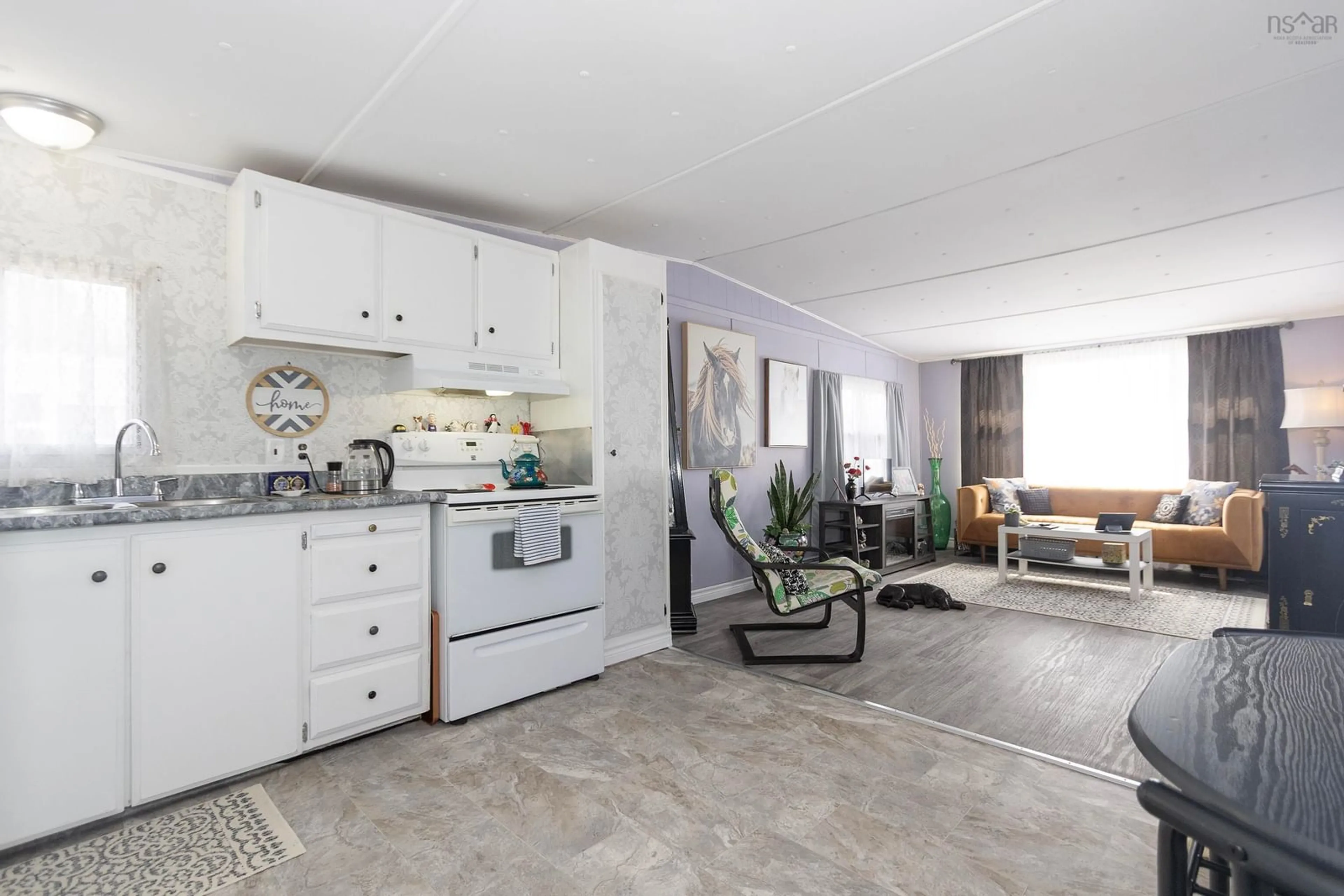 Open concept kitchen, ceramic/tile floor for 28 Liberty Lane Lane, Amherst Nova Scotia B4H 2K6