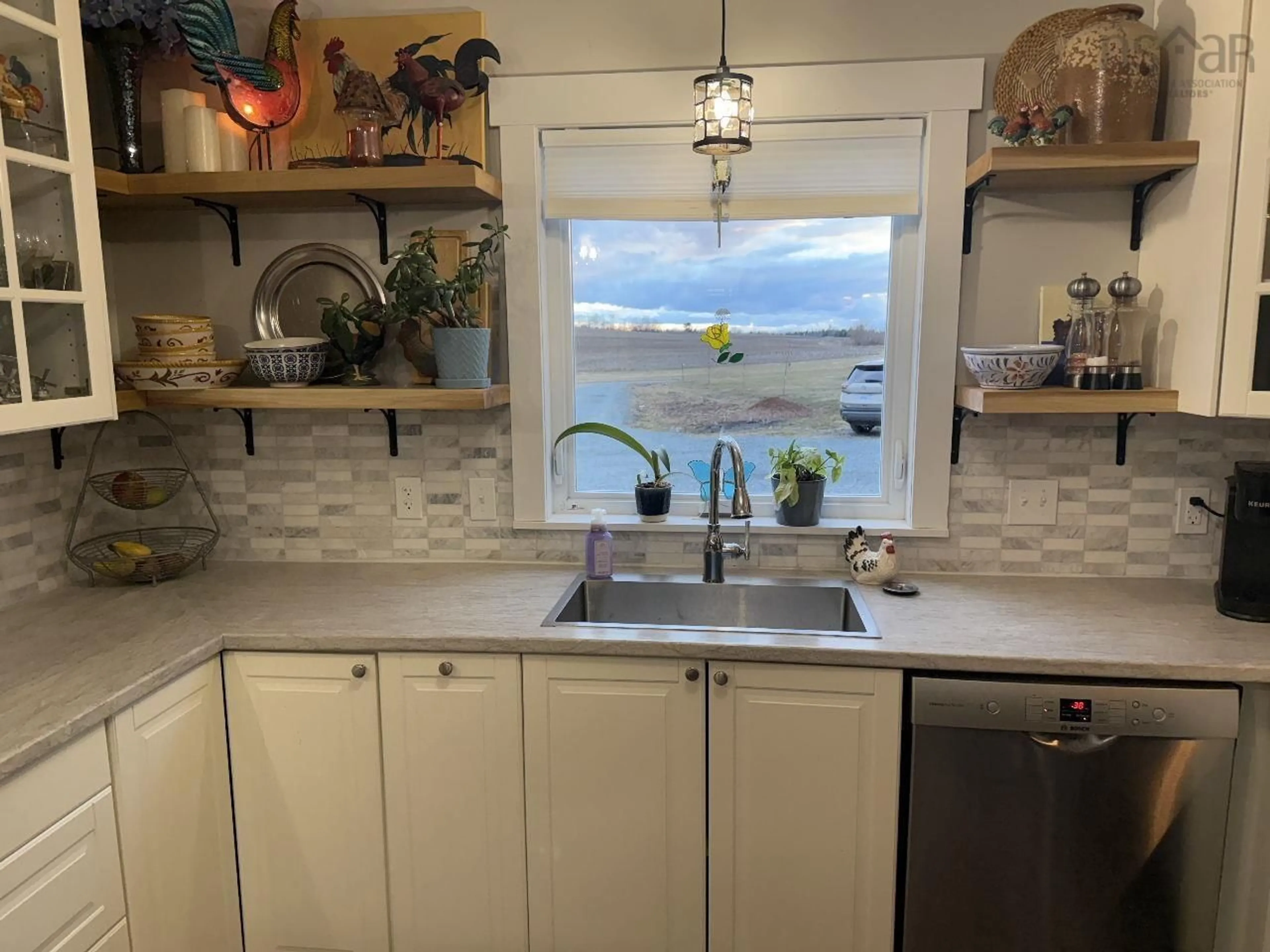 Open concept kitchen, ceramic/tile floor for 244 Macdonald Rd, Shubenacadie Nova Scotia B0N 2H0