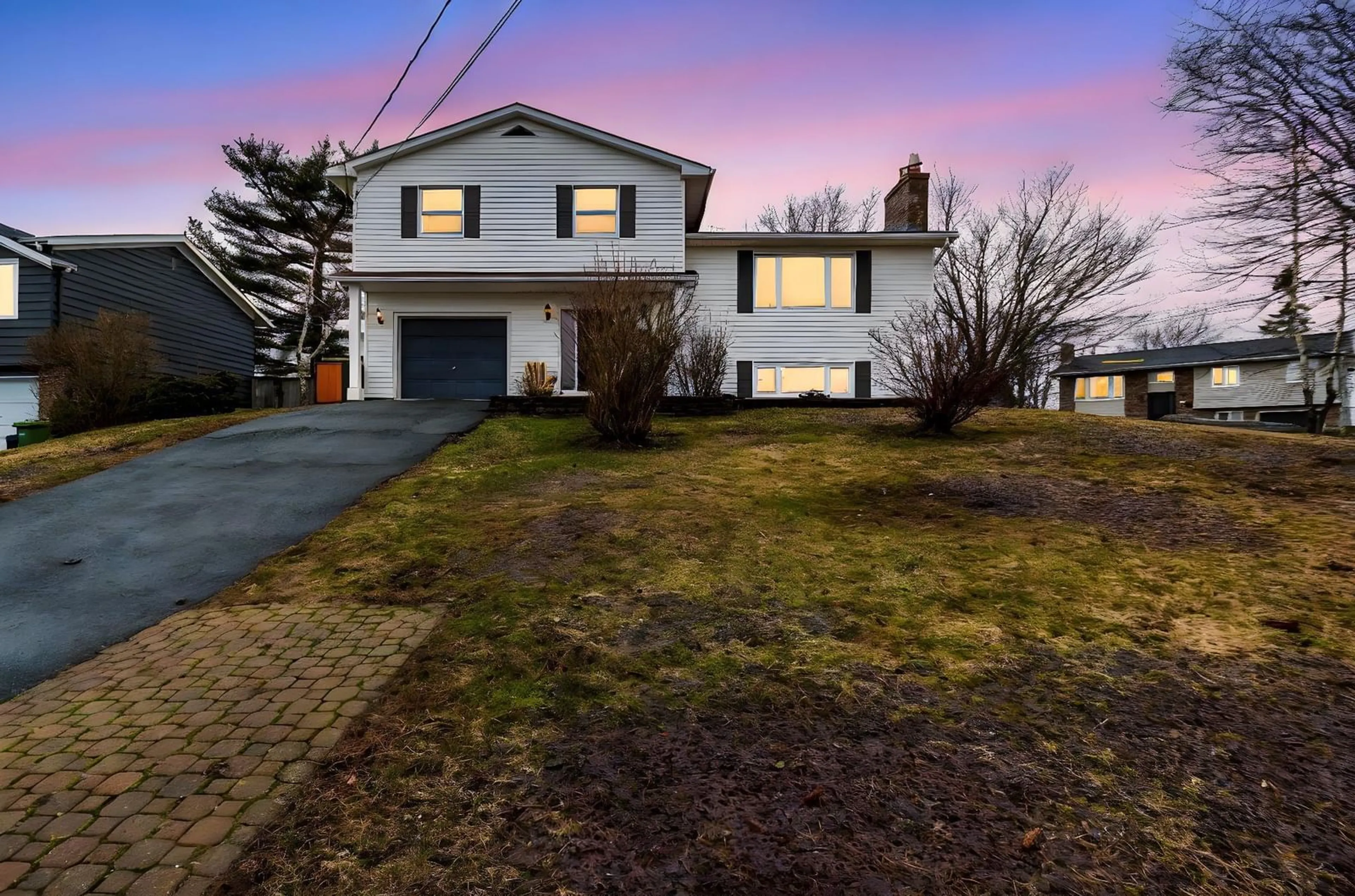 A pic from outside/outdoor area/front of a property/back of a property/a pic from drone, street for 674 Basinview Dr, Bedford Nova Scotia B4A 1T7