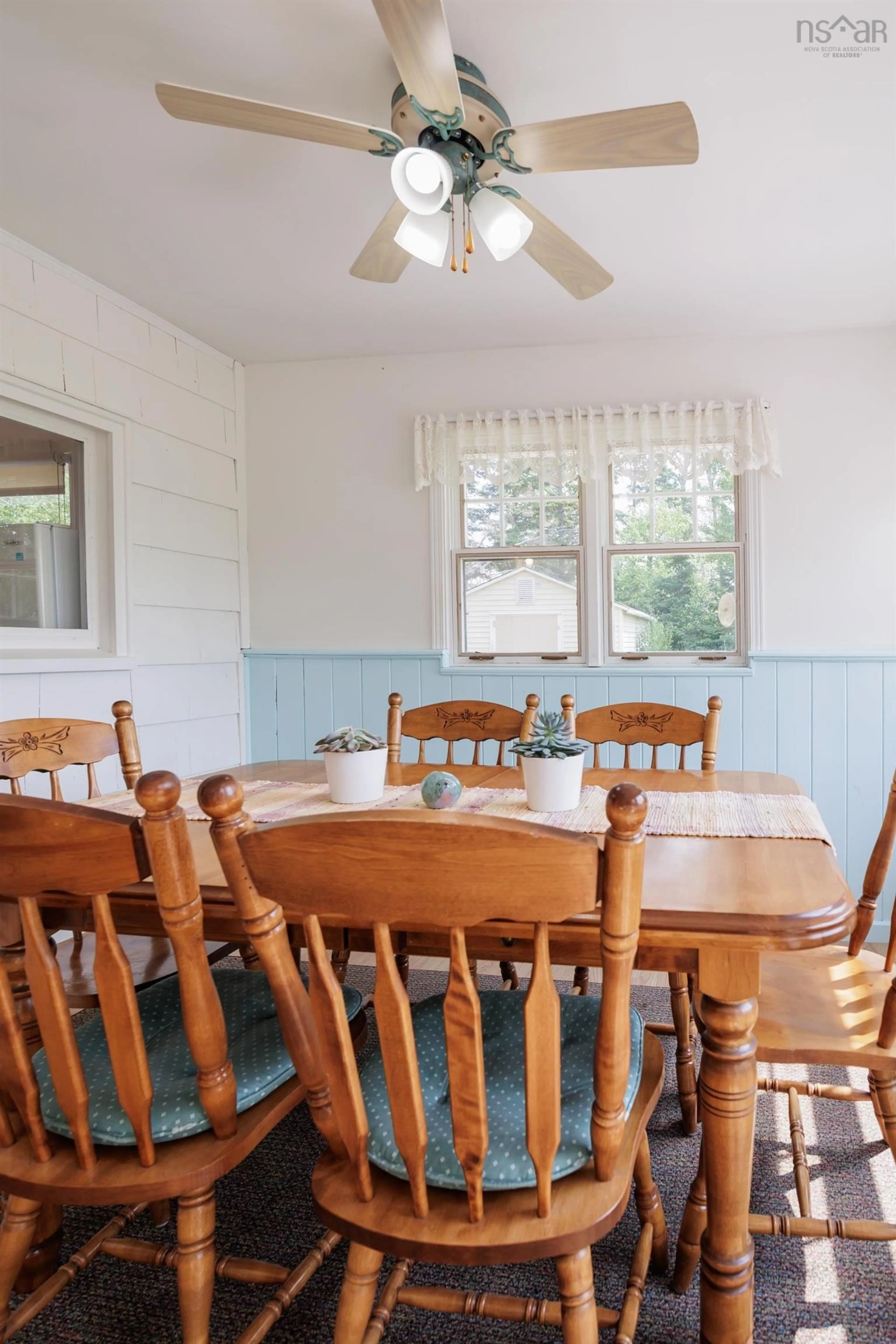 Dining room, wood/laminate floor for 195 Reids Cove Rd, Sand Point Nova Scotia B0K 1V0
