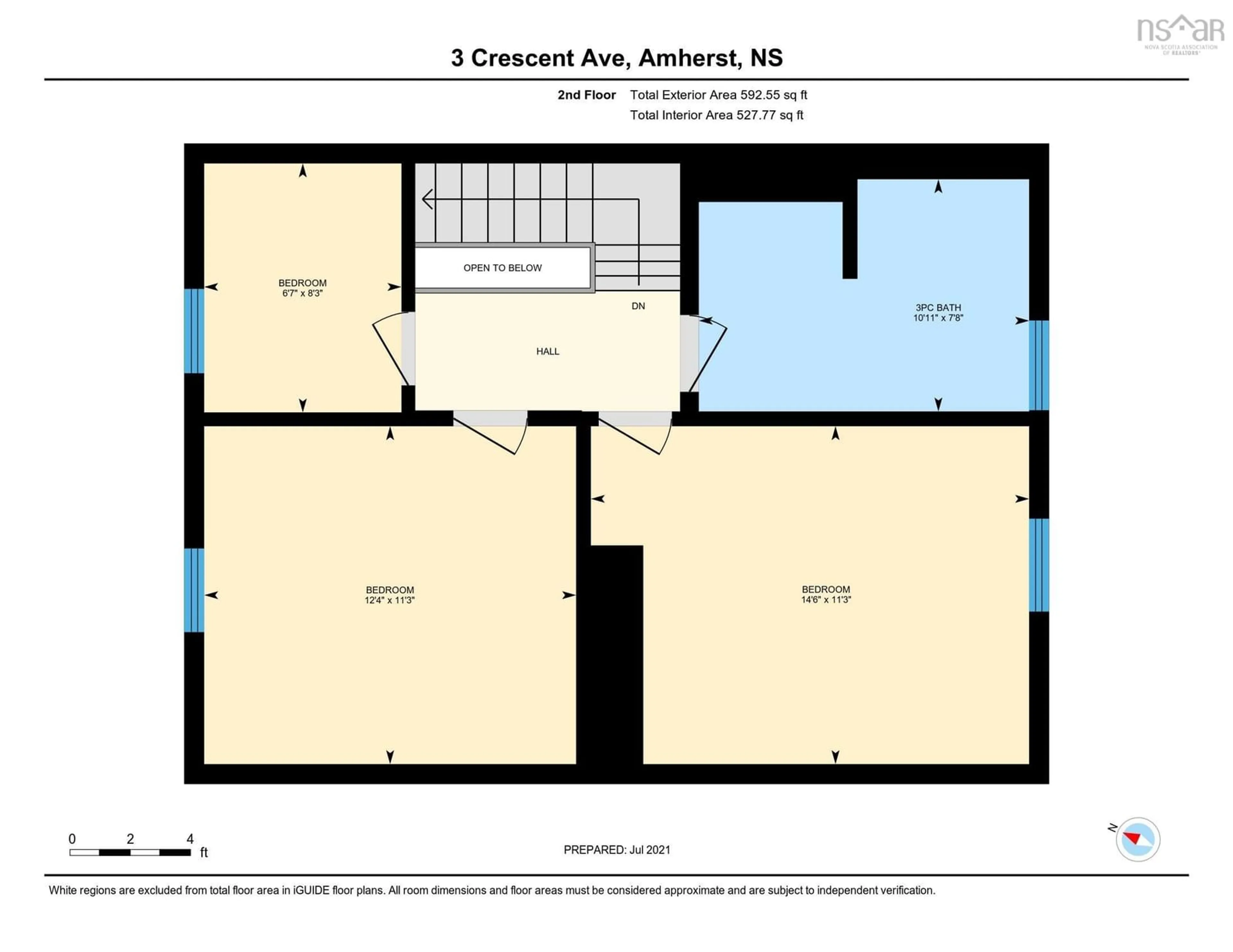 Floor plan for 3 Crescent Ave, Amherst Nova Scotia B4H 1T8