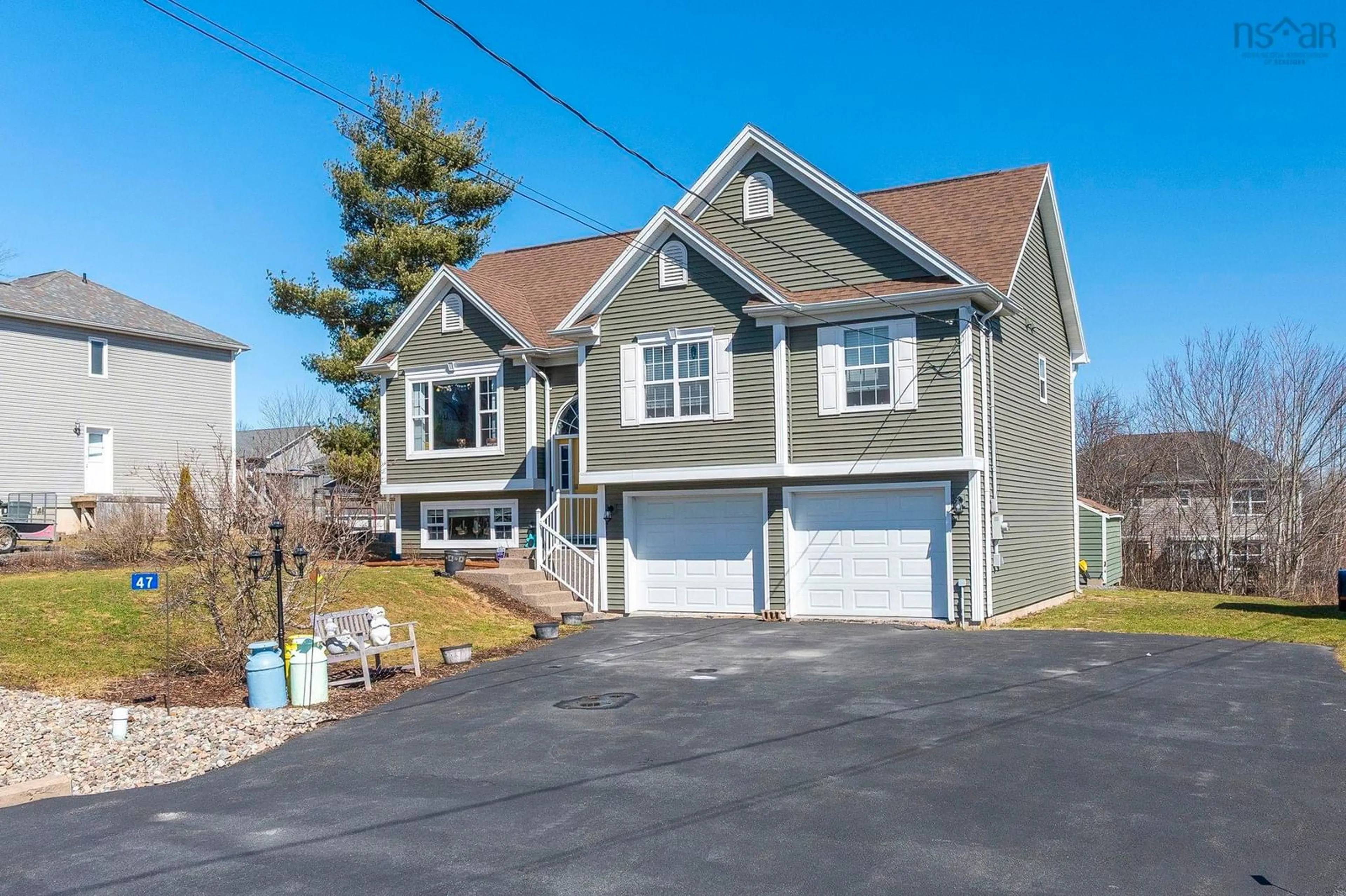 Home with vinyl exterior material, street for 47 Lacy Anne Ave, Enfield Nova Scotia B2T 0A1