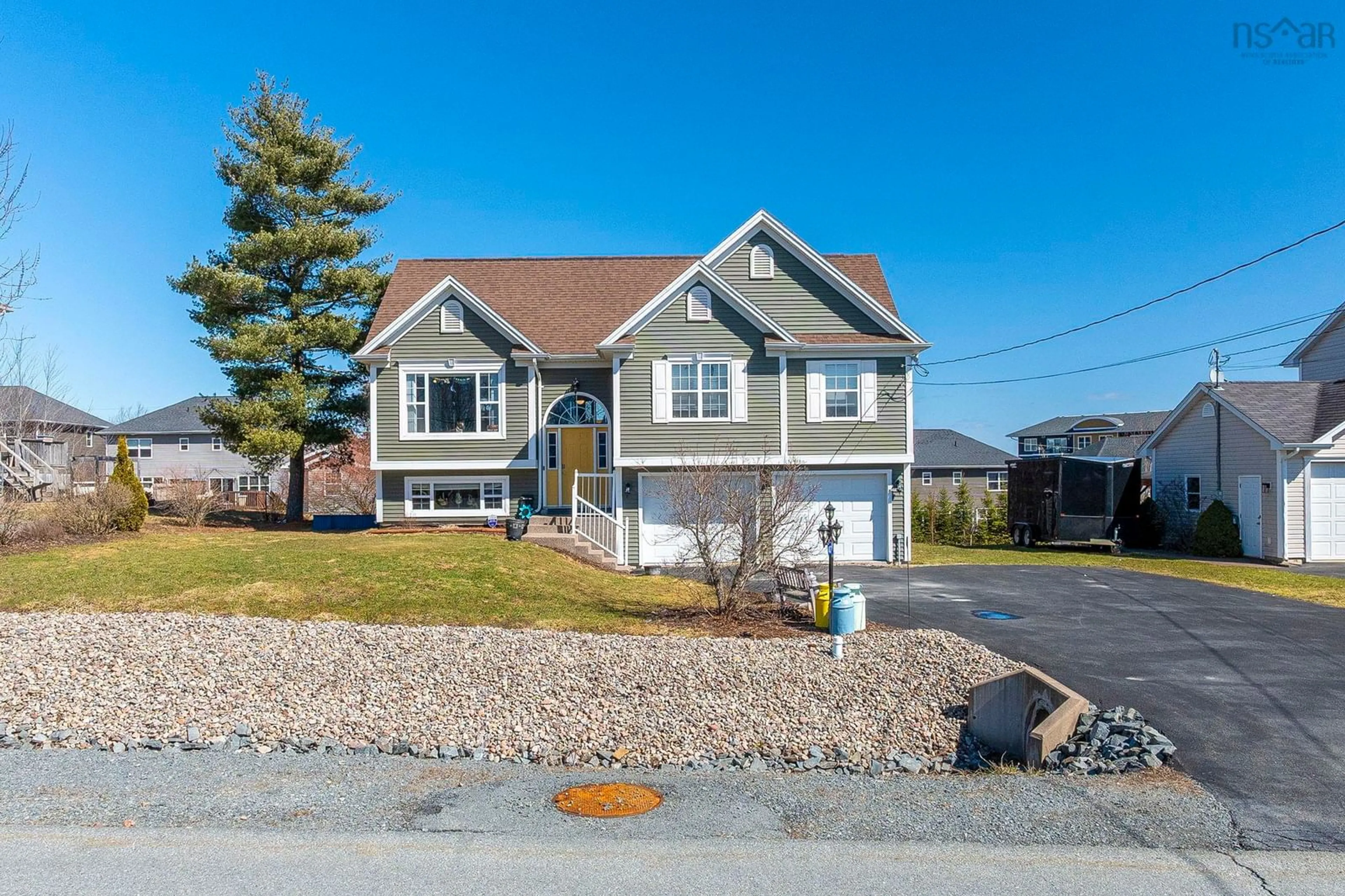 Home with vinyl exterior material, street for 47 Lacy Anne Ave, Enfield Nova Scotia B2T 0A1