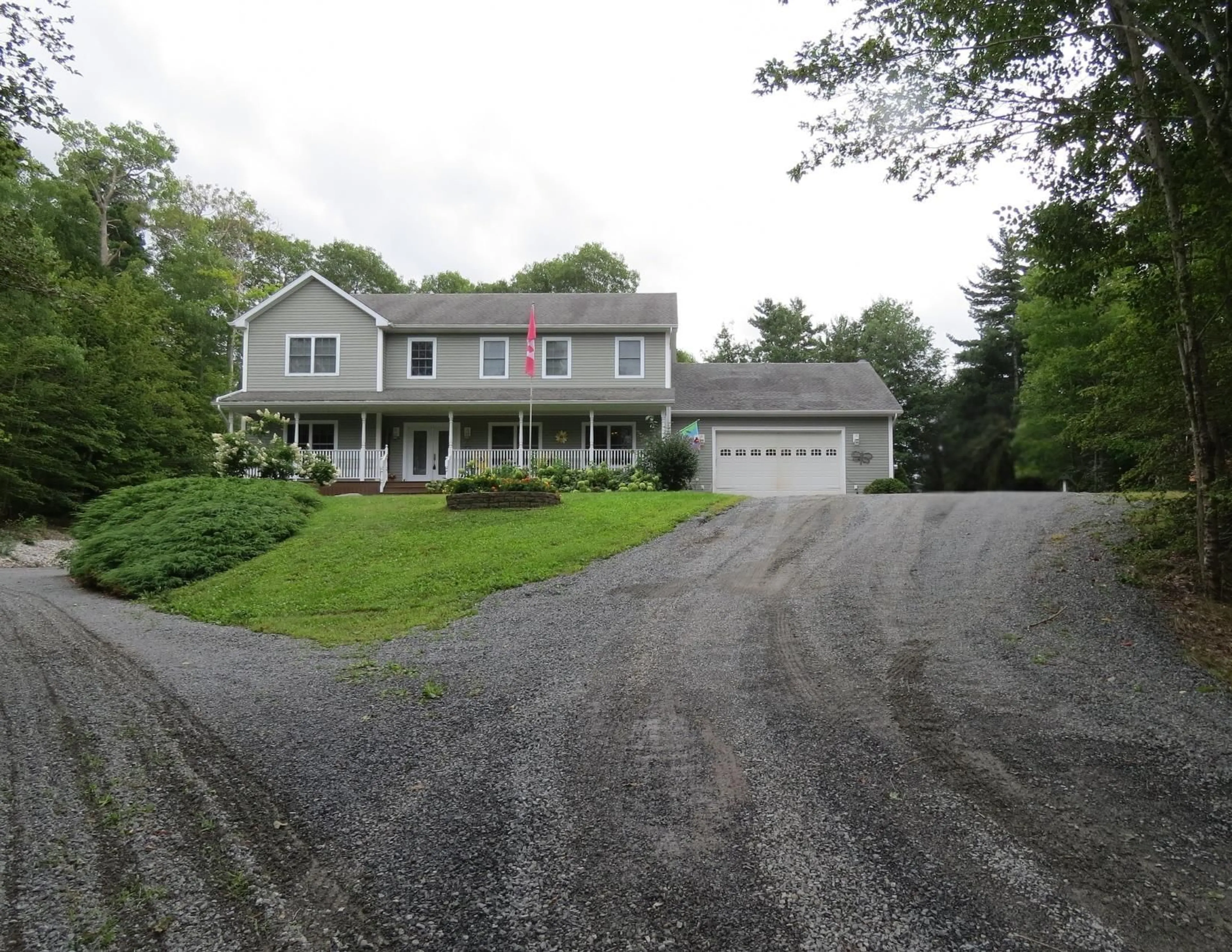 A pic from outside/outdoor area/front of a property/back of a property/a pic from drone, street for 274 Harrington Rd, Coldbrook Nova Scotia B4R 1C1