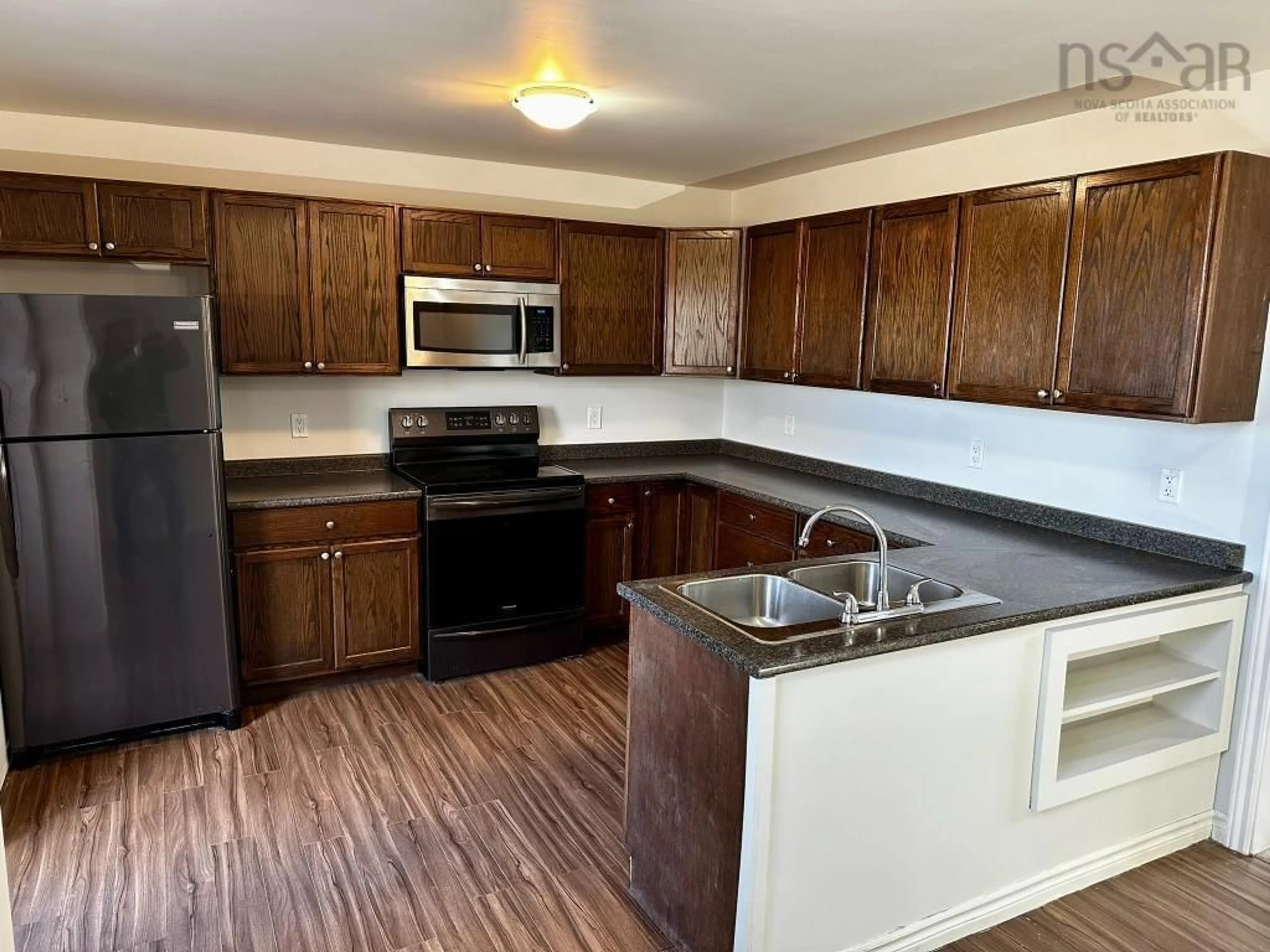 Standard kitchen, wood/laminate floor for 18 Jill St, New Minas Nova Scotia B4N 4N8