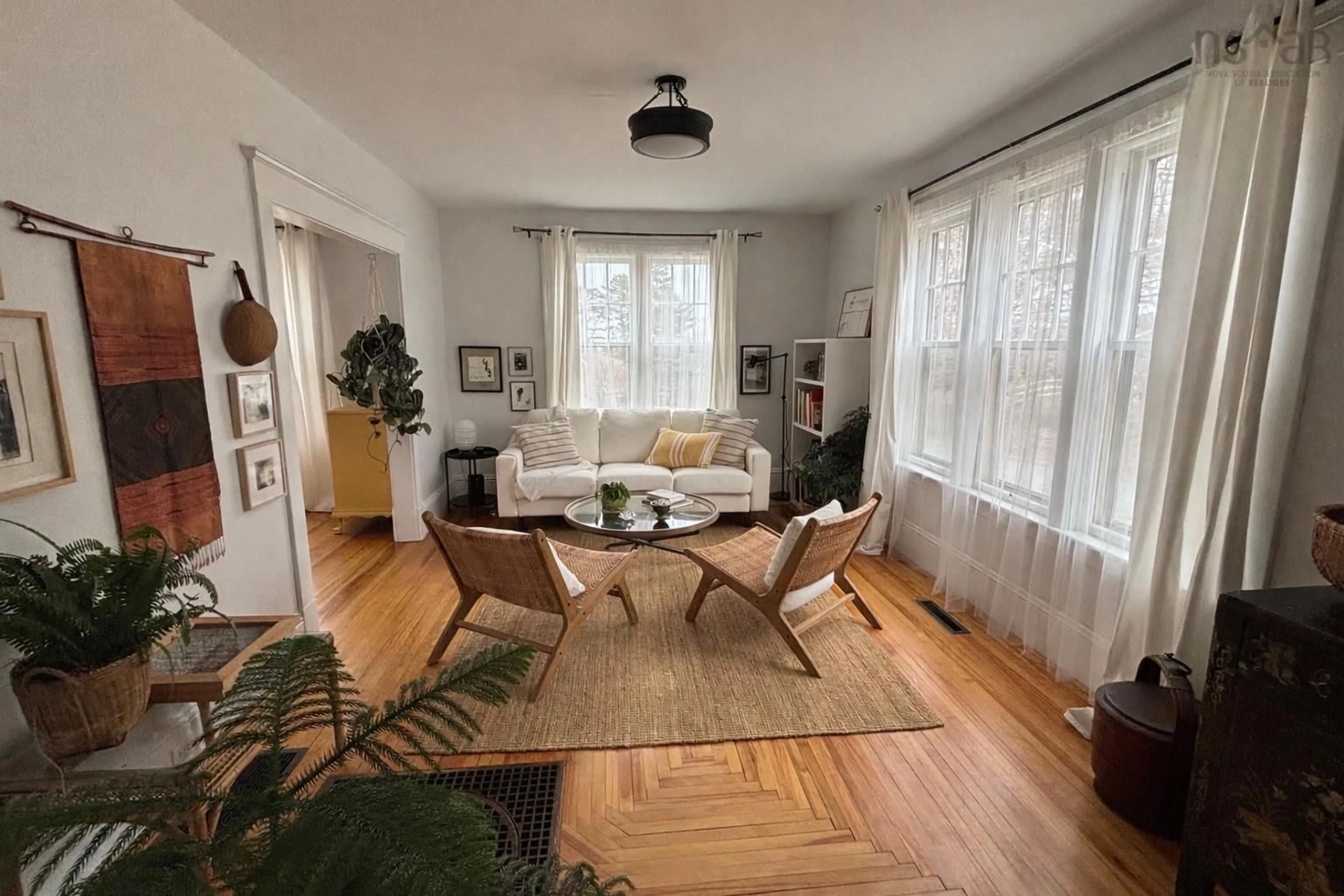 Living room with furniture, unknown for 32 Old Falls Rd, Liverpool Nova Scotia B0T 1K0