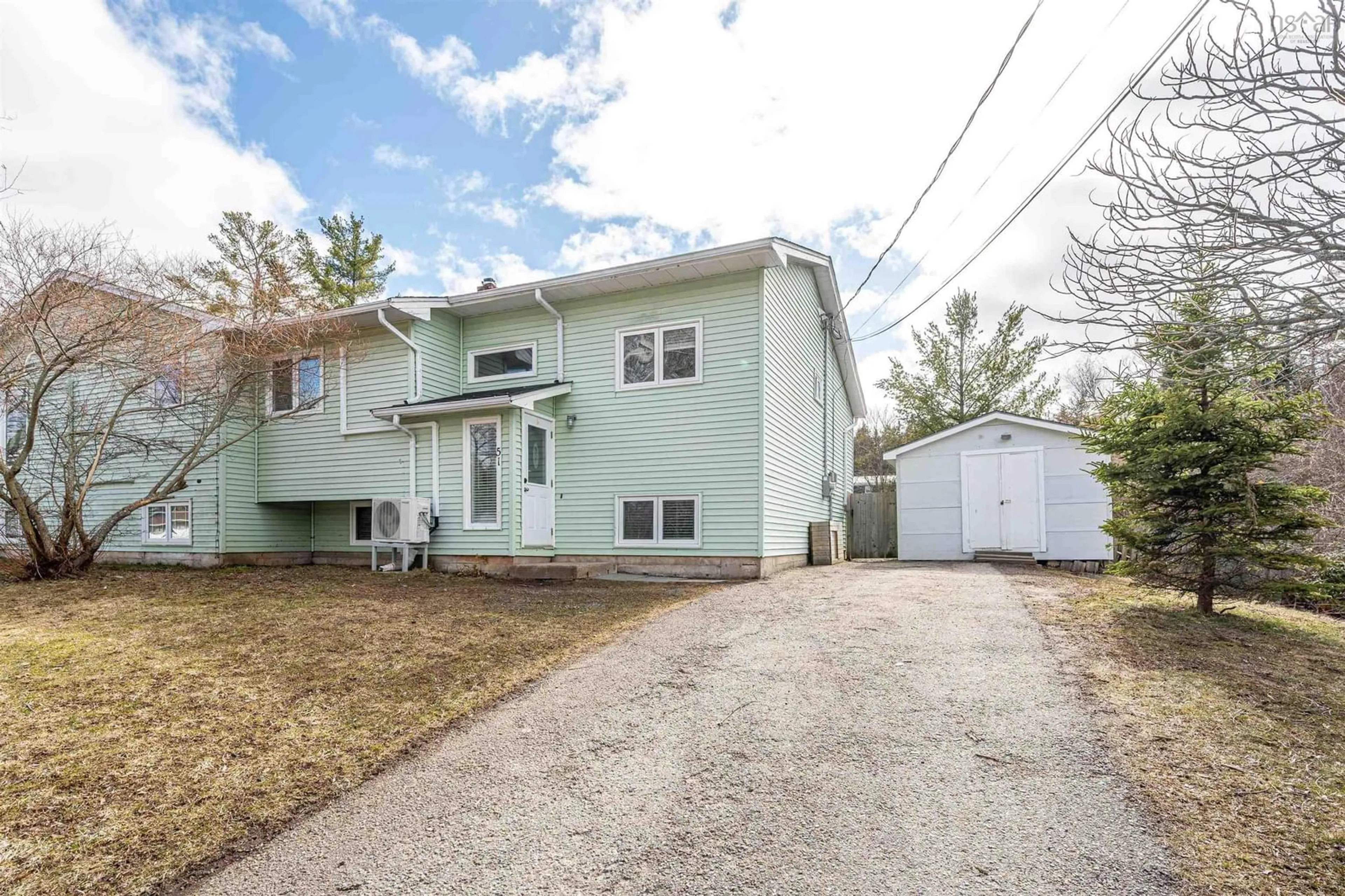 Home with vinyl exterior material, street for 51 Alexander Dr, Three Mile Plains Nova Scotia B0N 2T0