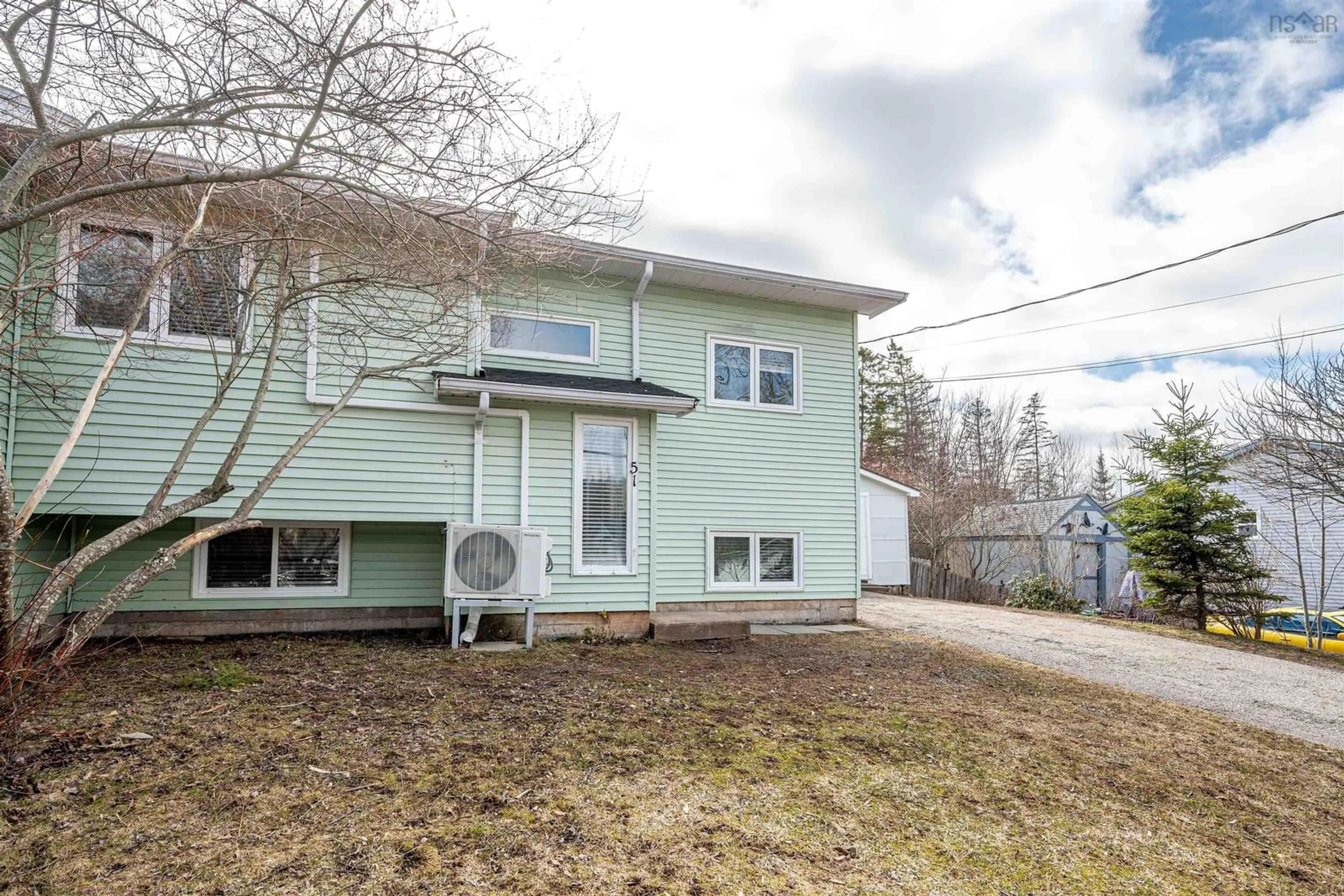 Home with vinyl exterior material, street for 51 Alexander Dr, Three Mile Plains Nova Scotia B0N 2T0