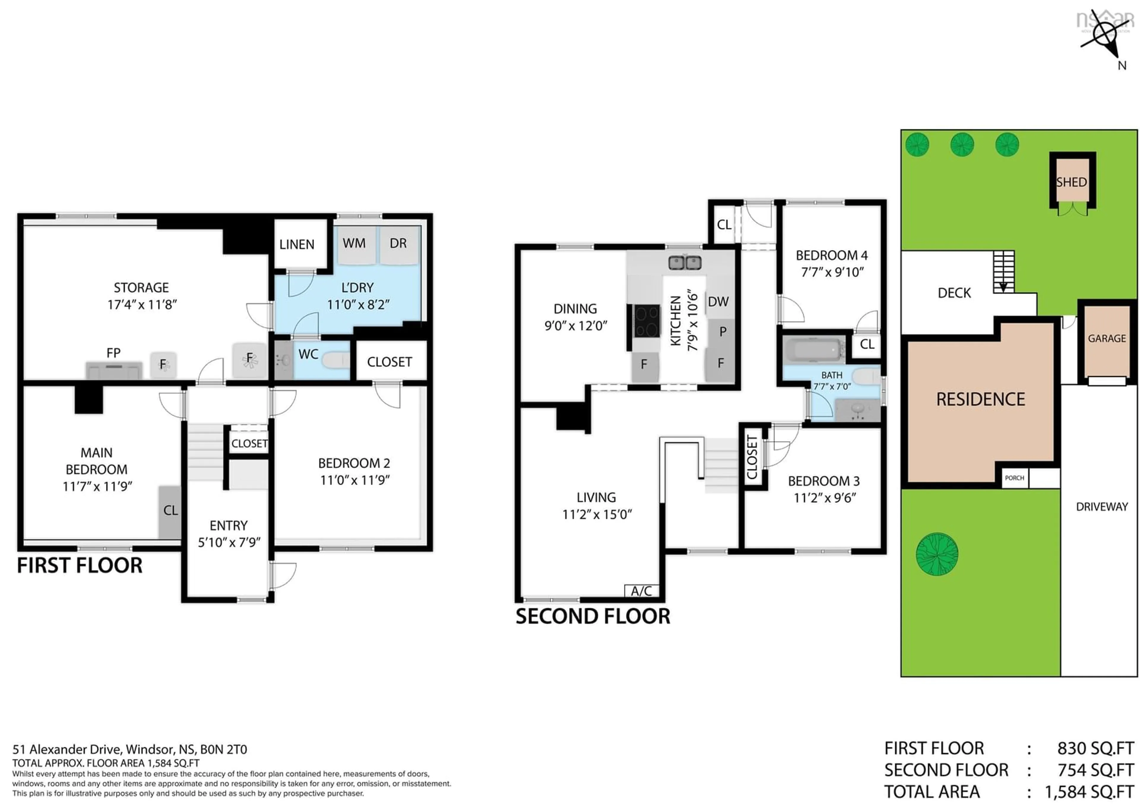 Floor plan for 51 Alexander Dr, Three Mile Plains Nova Scotia B0N 2T0