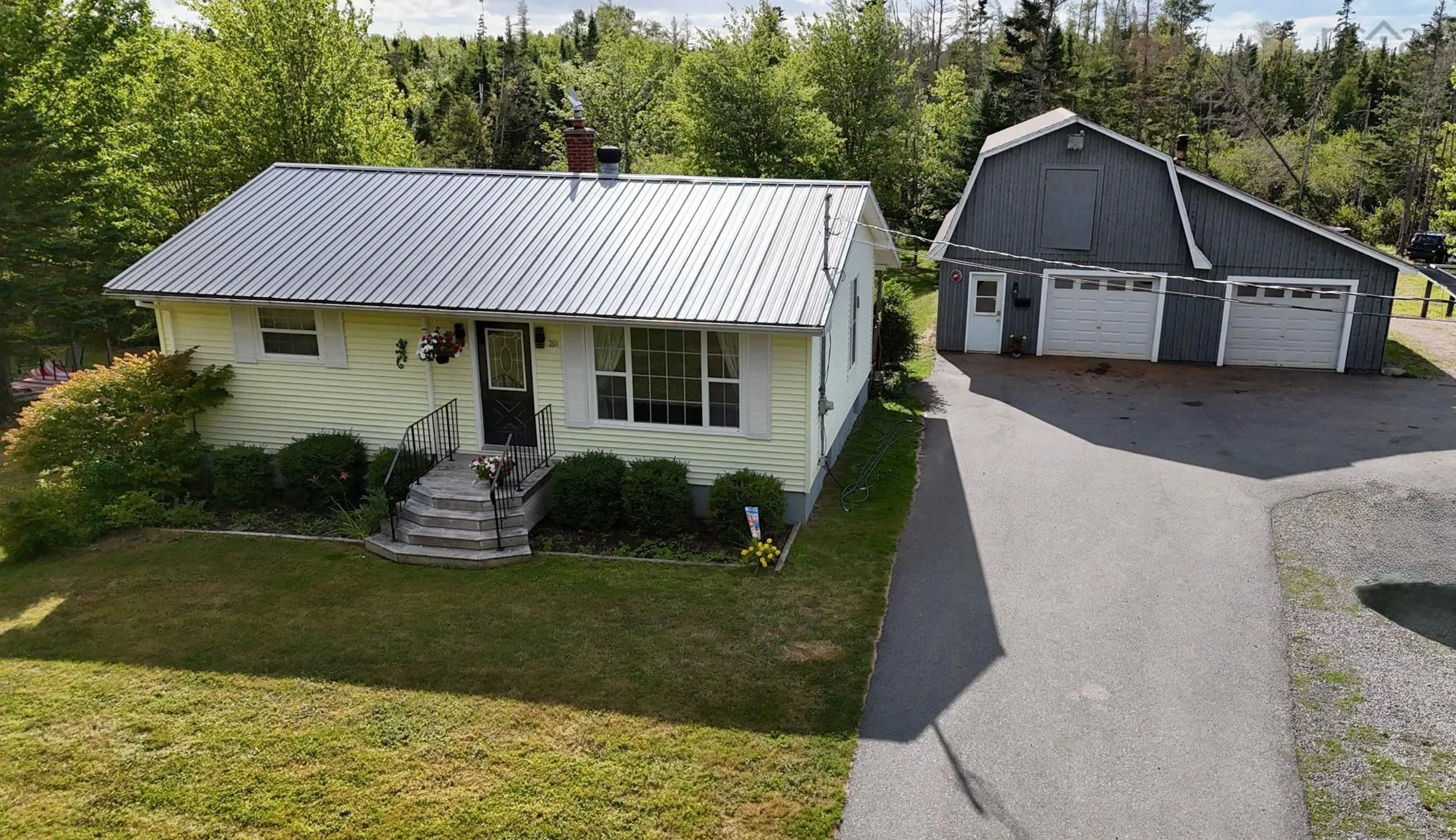 A pic from outside/outdoor area/front of a property/back of a property/a pic from drone, street for 291 Crowes Mills Rd, Crowes Mills Nova Scotia B6L 5B1