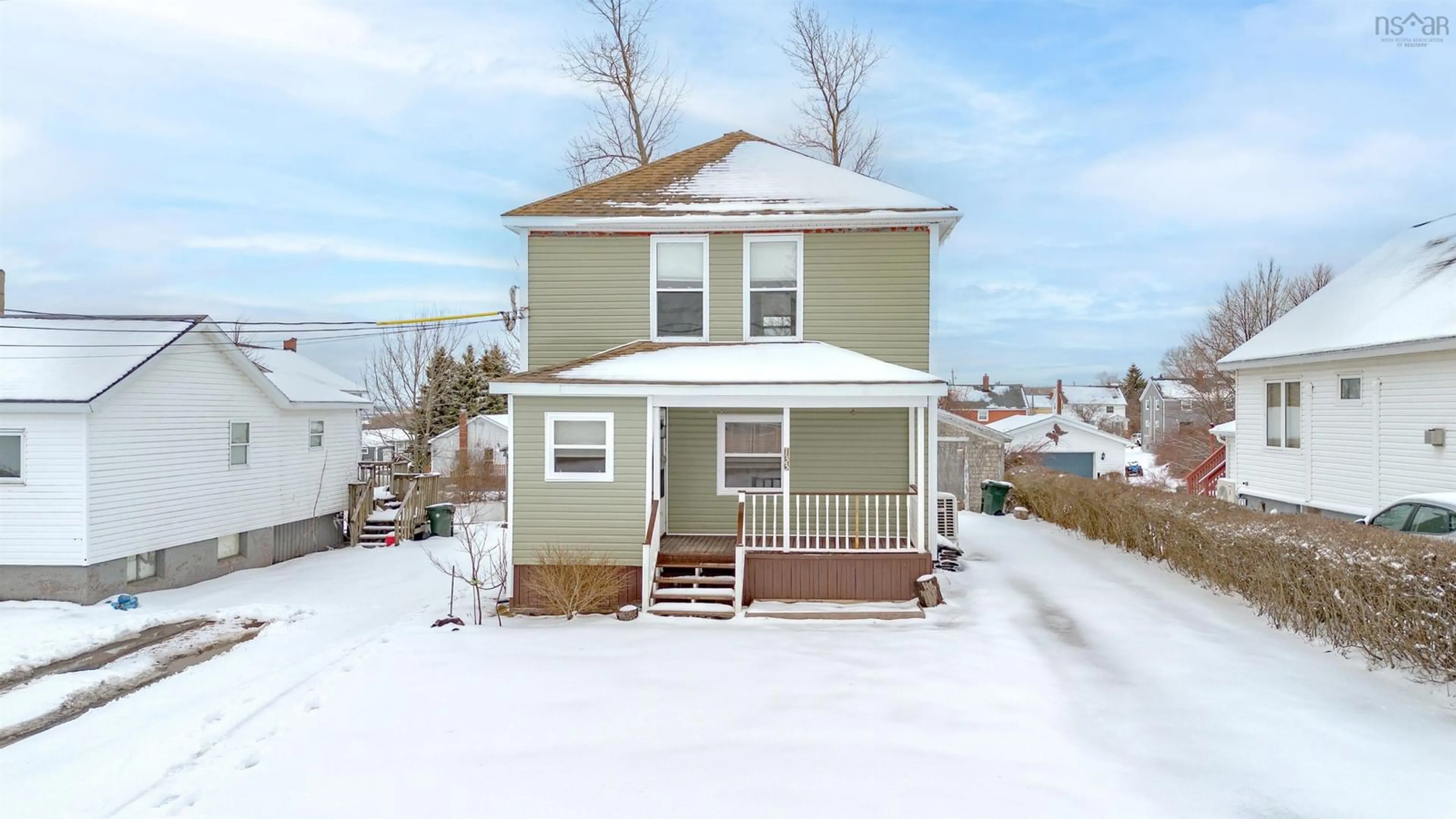 A pic from outside/outdoor area/front of a property/back of a property/a pic from drone, street for 133 Broadway, Sydney Nova Scotia B1N 2Y7