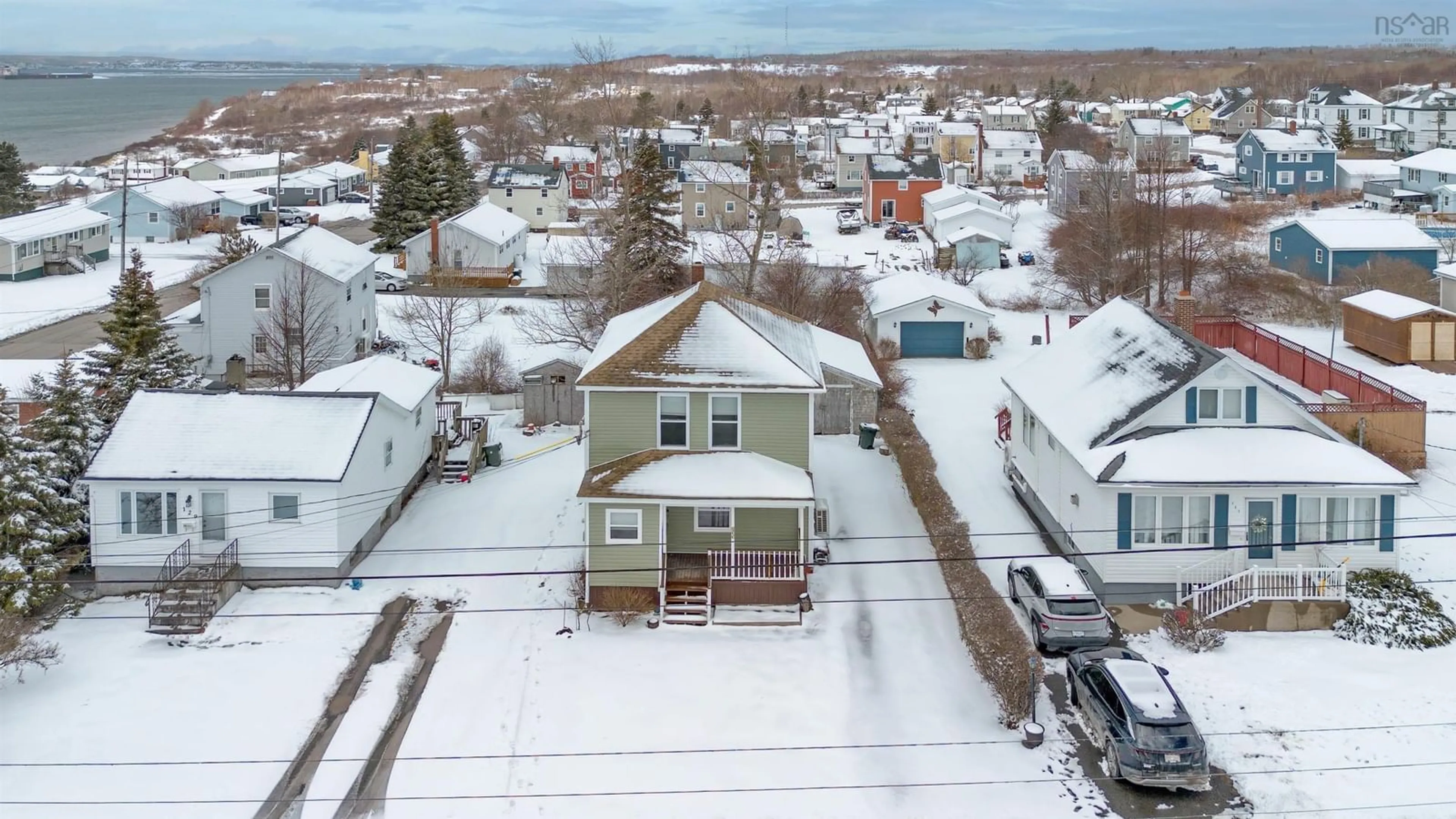 A pic from outside/outdoor area/front of a property/back of a property/a pic from drone, street for 133 Broadway, Sydney Nova Scotia B1N 2Y7
