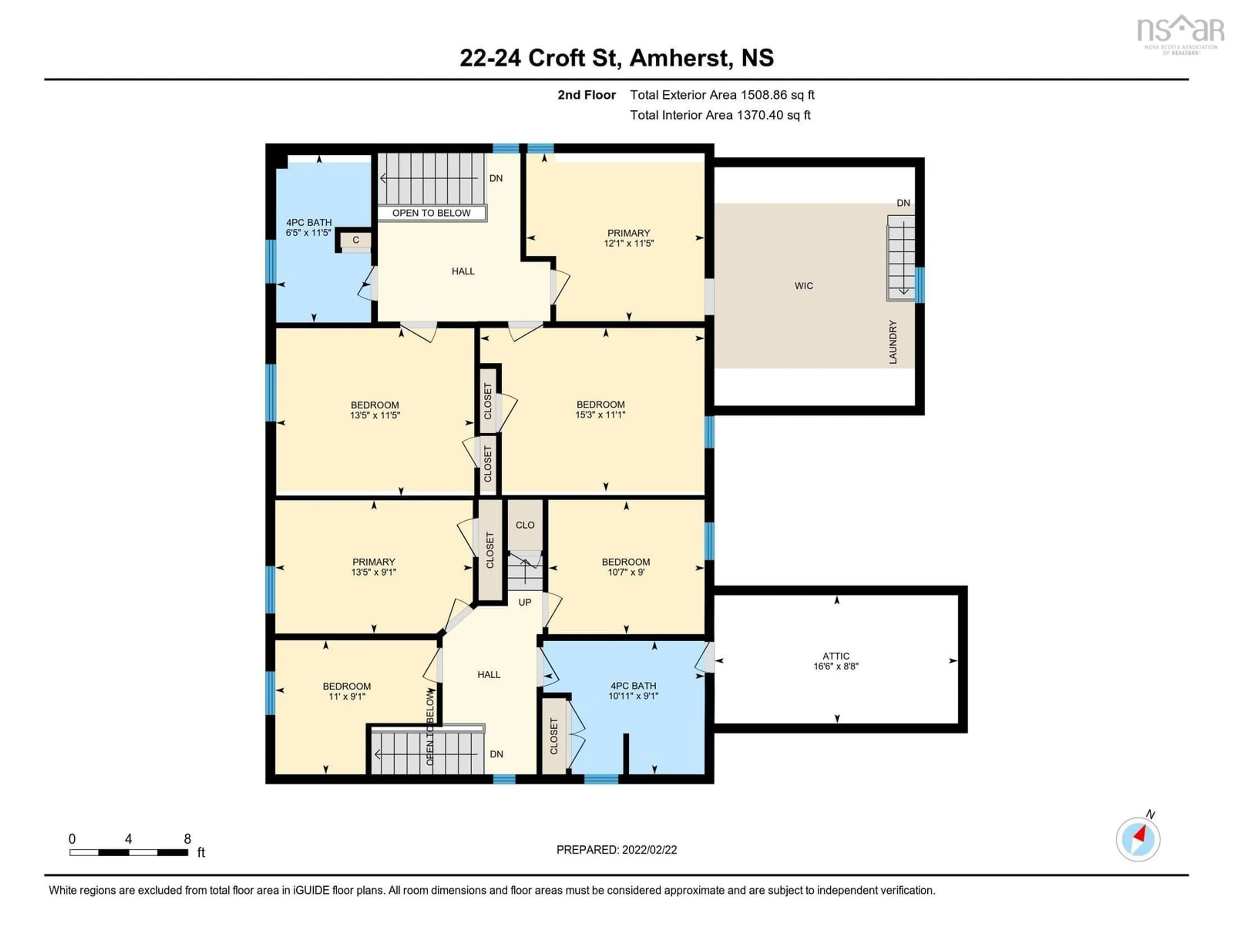 Floor plan for 22-24 Croft St, Amherst Nova Scotia B4H 2Z4