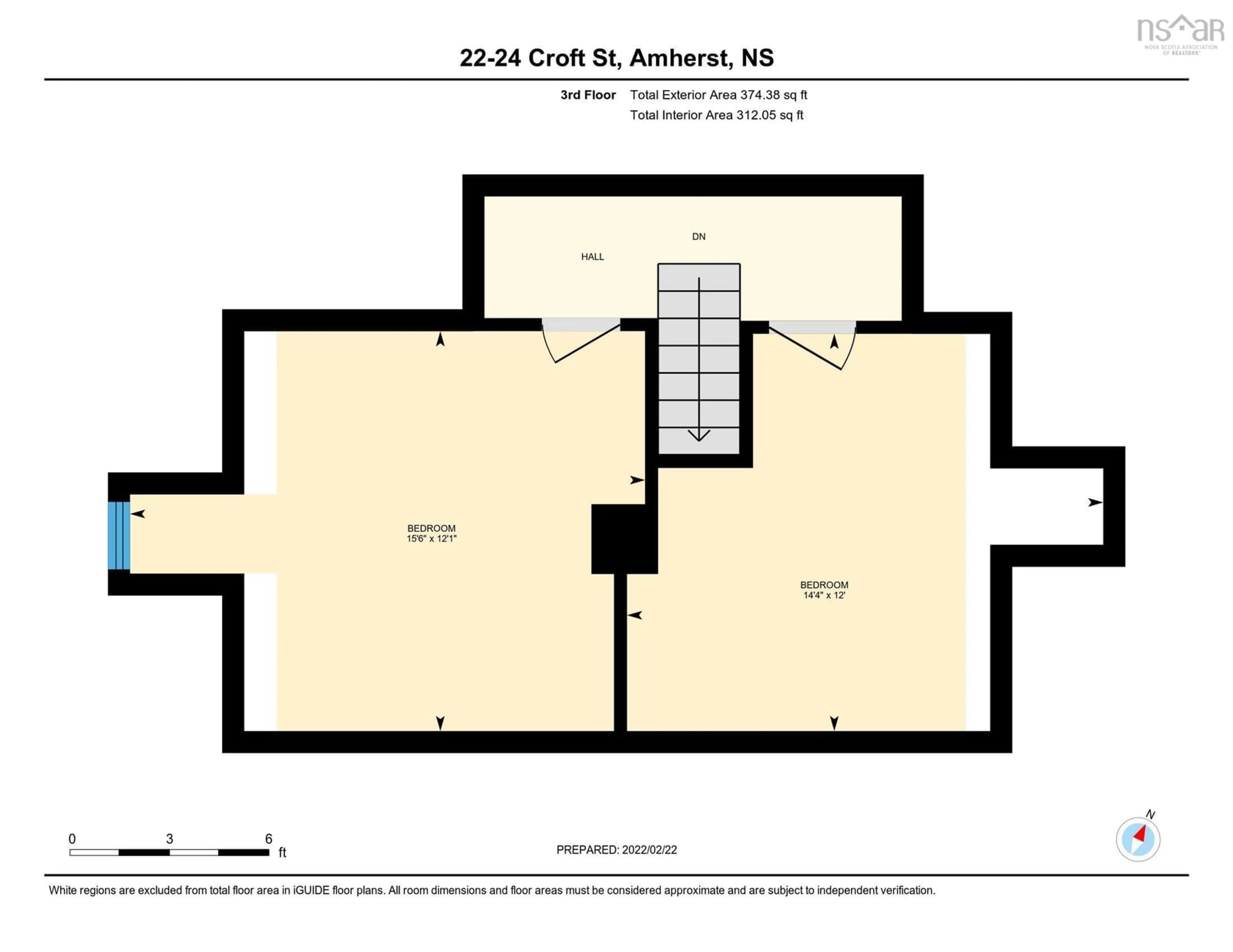 Floor plan for 22-24 Croft St, Amherst Nova Scotia B4H 2Z4