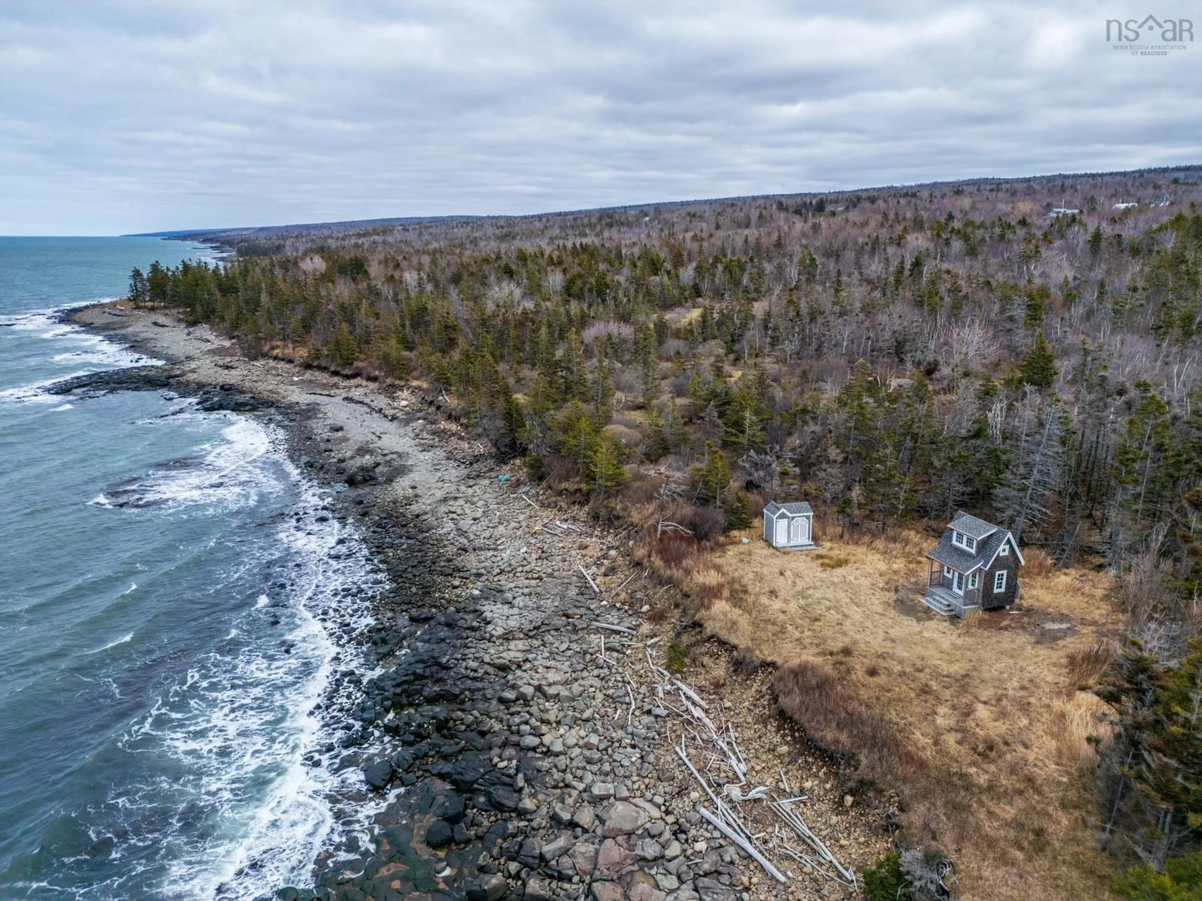 A pic from outside/outdoor area/front of a property/back of a property/a pic from drone, water/lake/river/ocean view for Lot Shore Rd, Litchfield Nova Scotia B0S 1A0