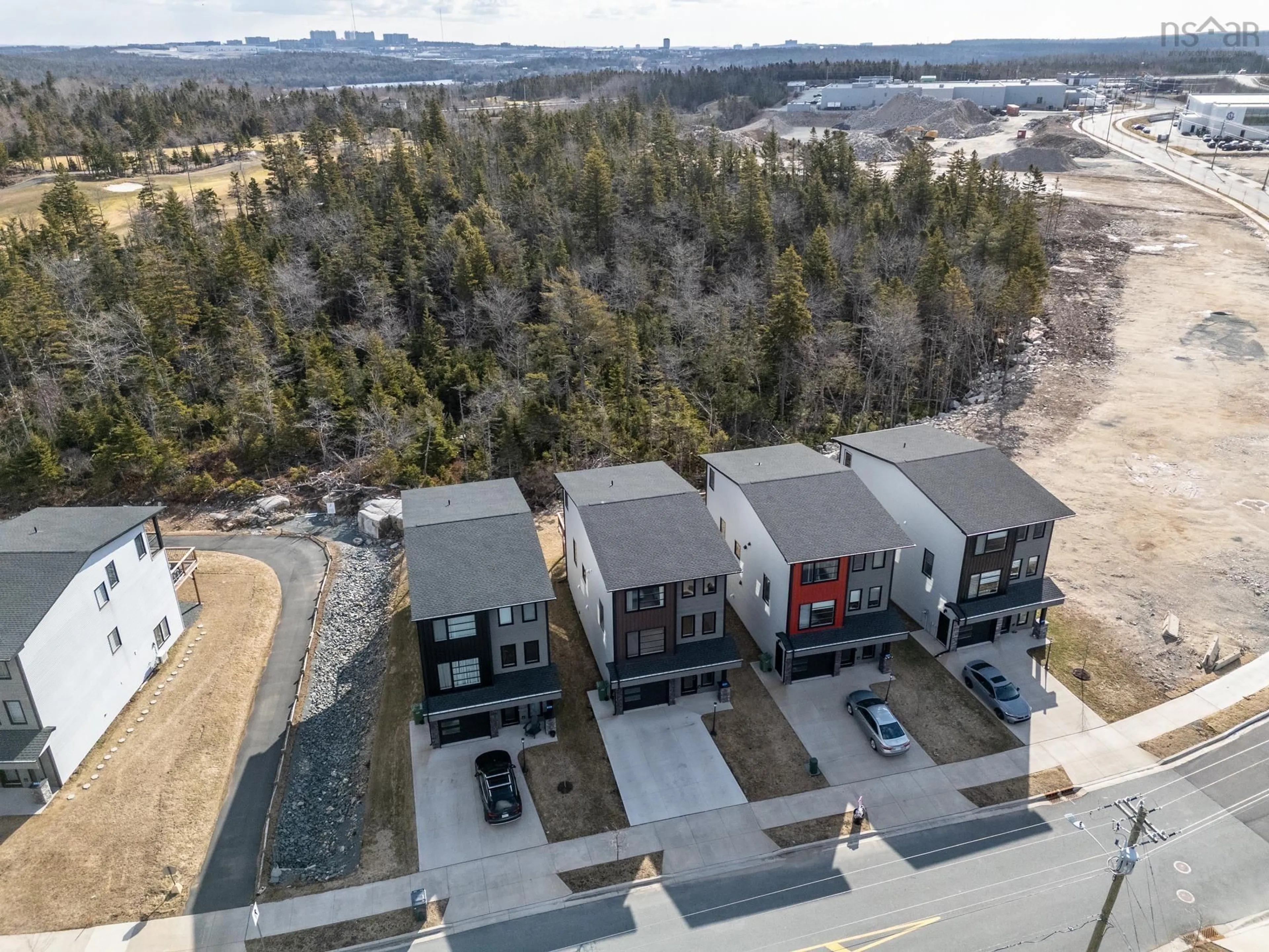 A pic from outside/outdoor area/front of a property/back of a property/a pic from drone, water/lake/river/ocean view for 231 Marketway Lane, Timberlea Nova Scotia B3T 0K9