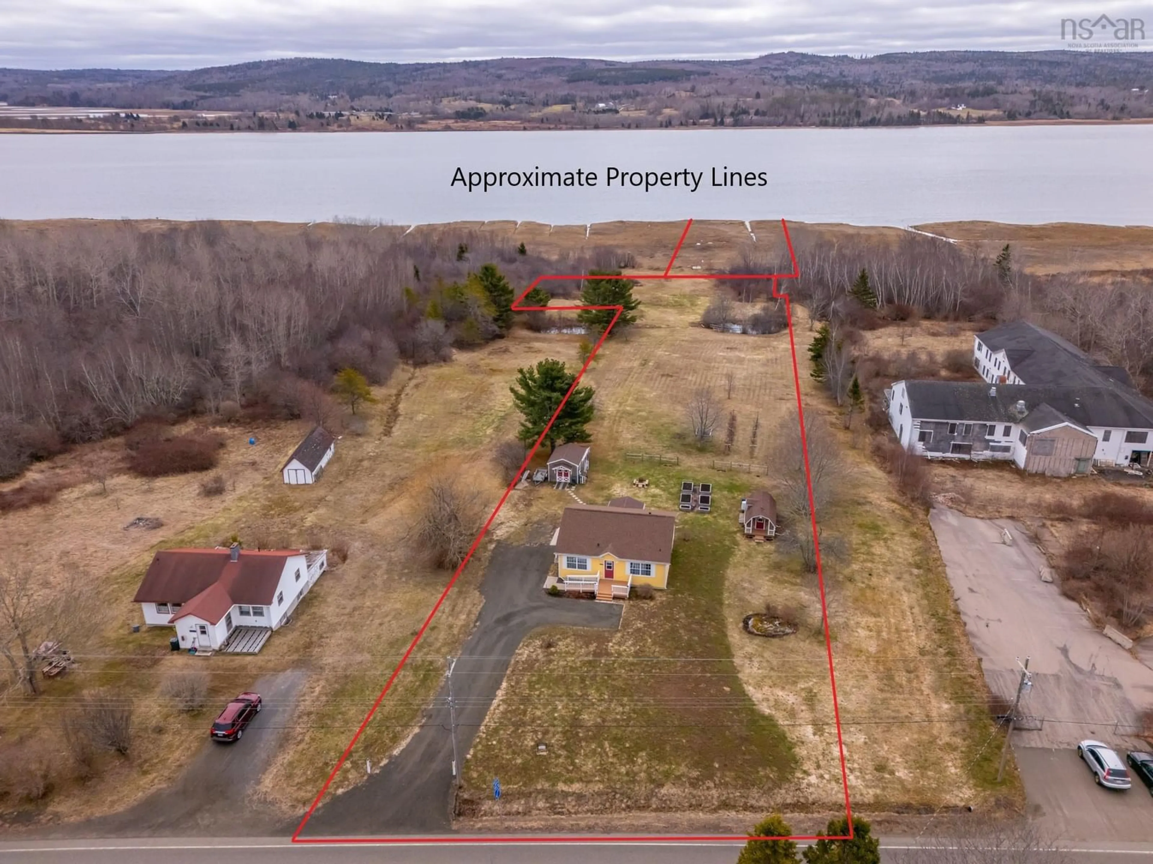 A pic from outside/outdoor area/front of a property/back of a property/a pic from drone, water/lake/river/ocean view for 5050 Granville Rd, Granville Ferry Nova Scotia B0S 1A0