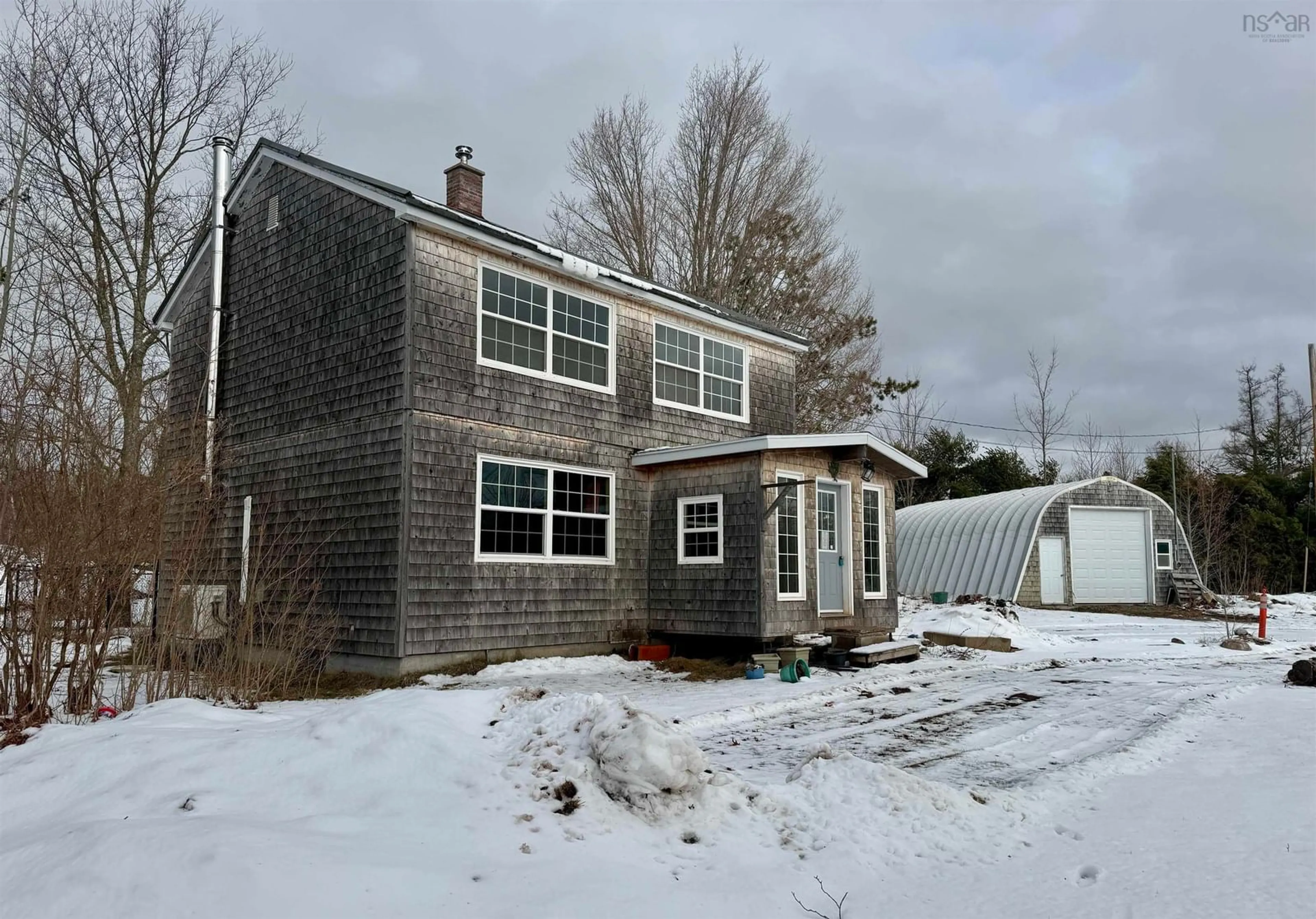 A pic from outside/outdoor area/front of a property/back of a property/a pic from drone, building for 2205 Wyvern Rd, River Philip Nova Scotia B0M 1V0
