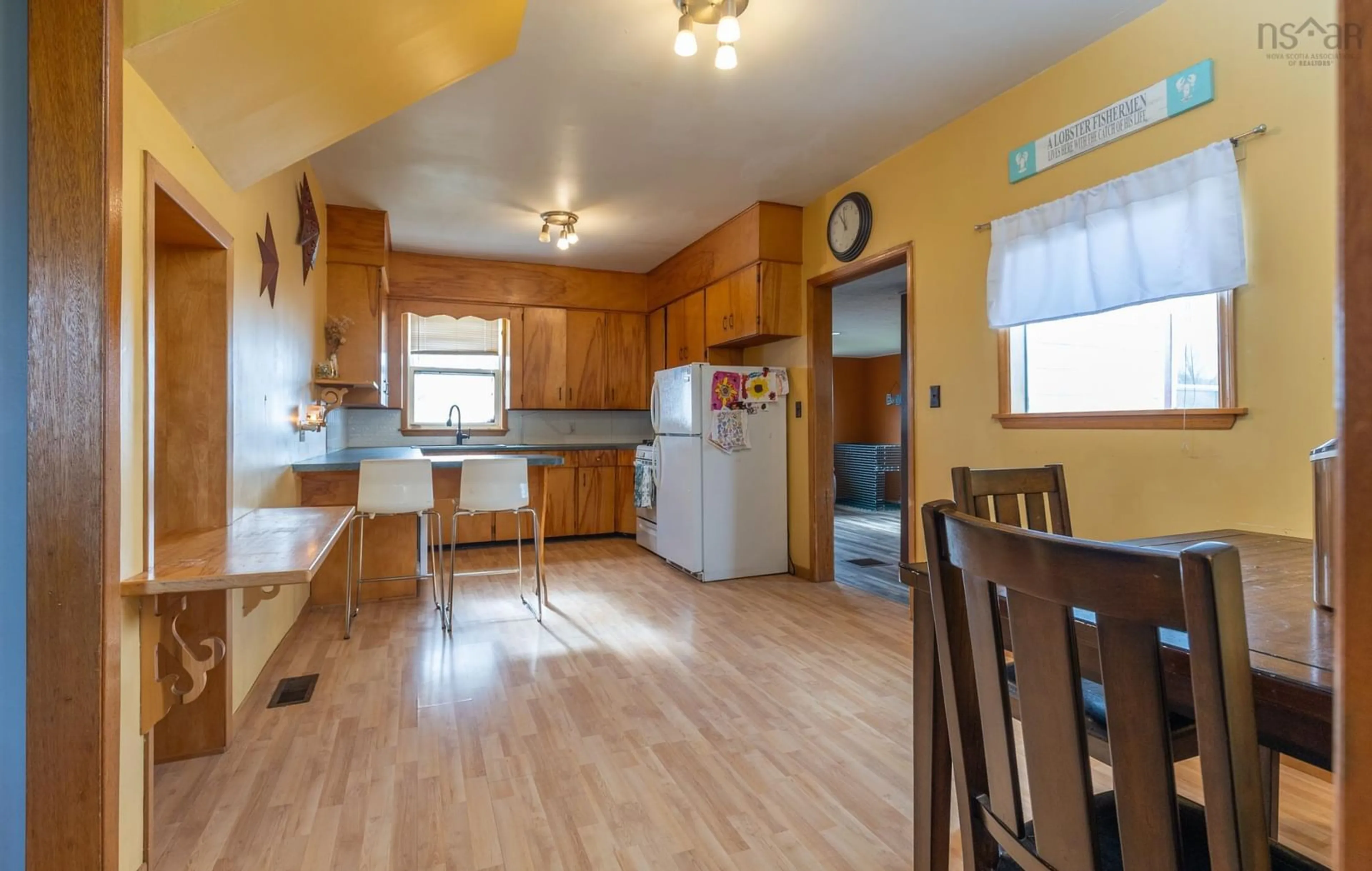 Standard kitchen, wood/laminate floor for 5347 Highway 1, Salmon River Nova Scotia B5A 5B2