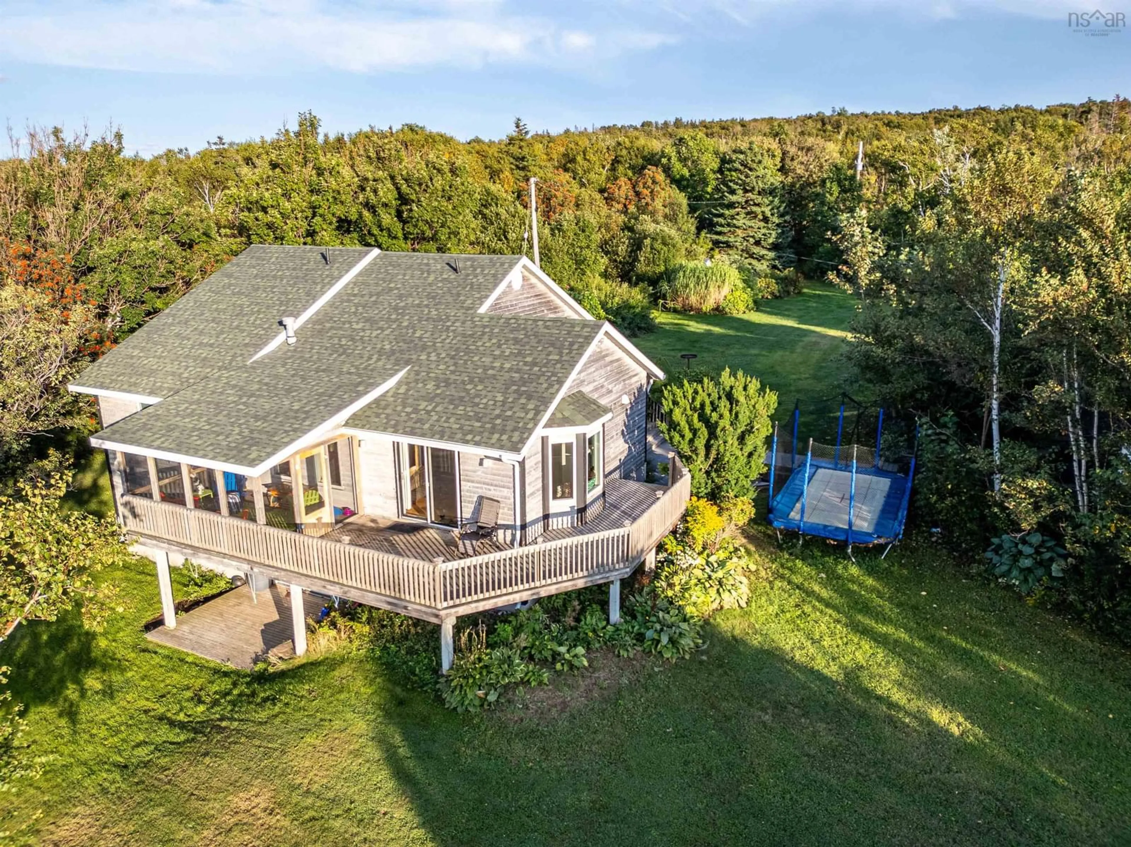 A pic from outside/outdoor area/front of a property/back of a property/a pic from drone, water/lake/river/ocean view for 24 Sandy Ranalds Lane, Arisaig Nova Scotia B2G 2L1