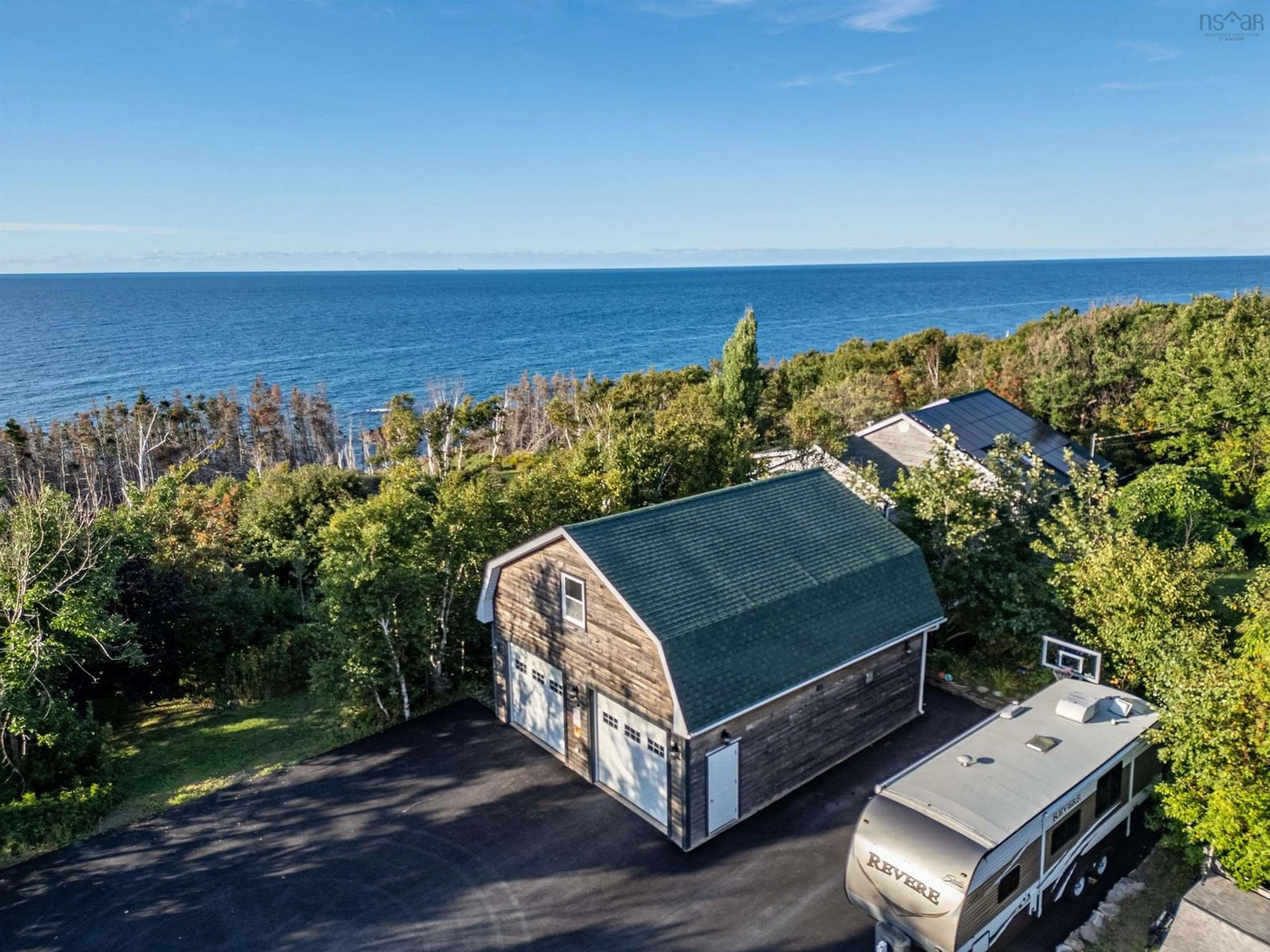 A pic from outside/outdoor area/front of a property/back of a property/a pic from drone, water/lake/river/ocean view for 24 Sandy Ranalds Lane, Arisaig Nova Scotia B2G 2L1