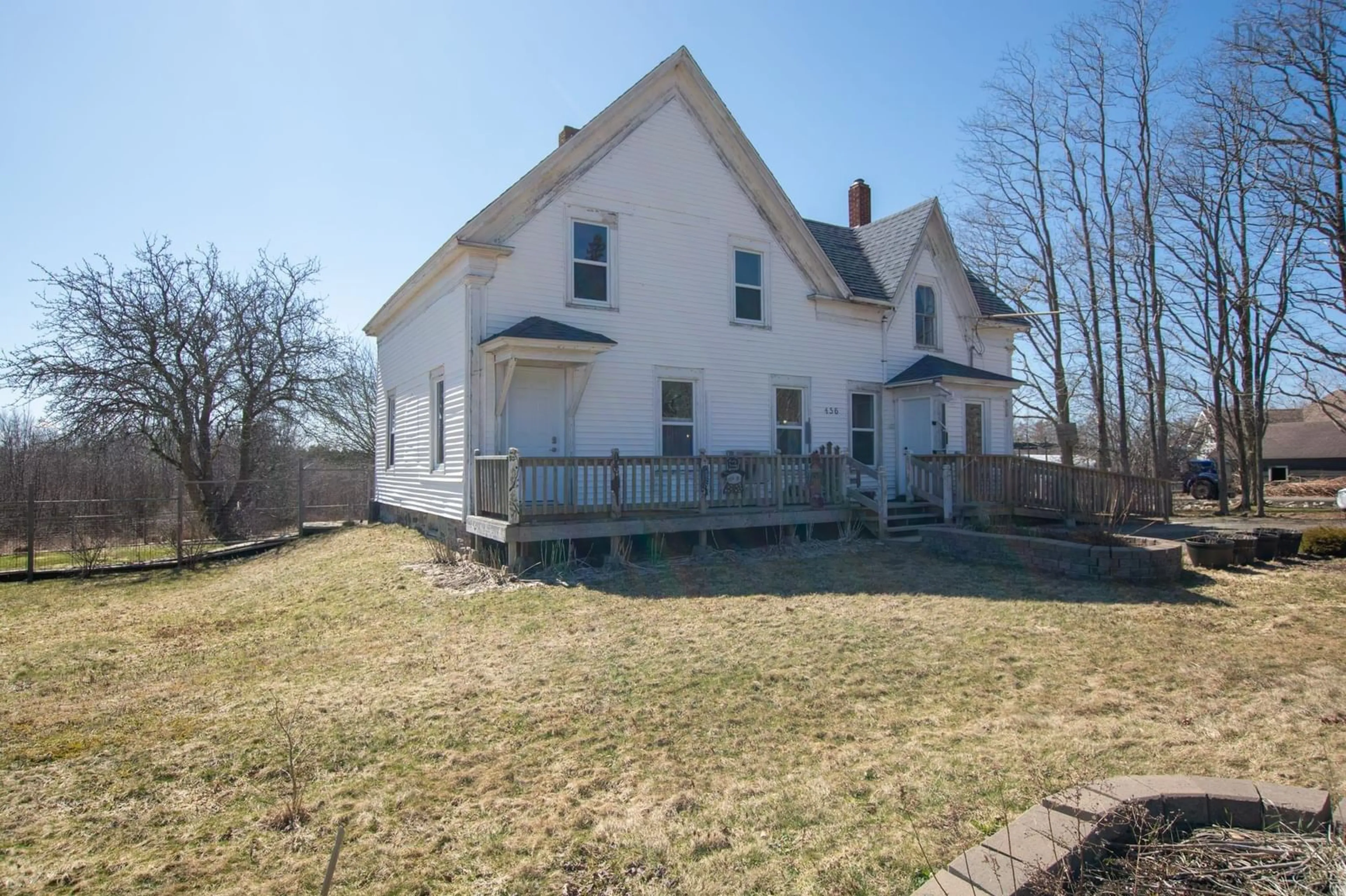 A pic from outside/outdoor area/front of a property/back of a property/a pic from drone, street for 456 Townshipline Rd, Ohio Nova Scotia B0W 3T0