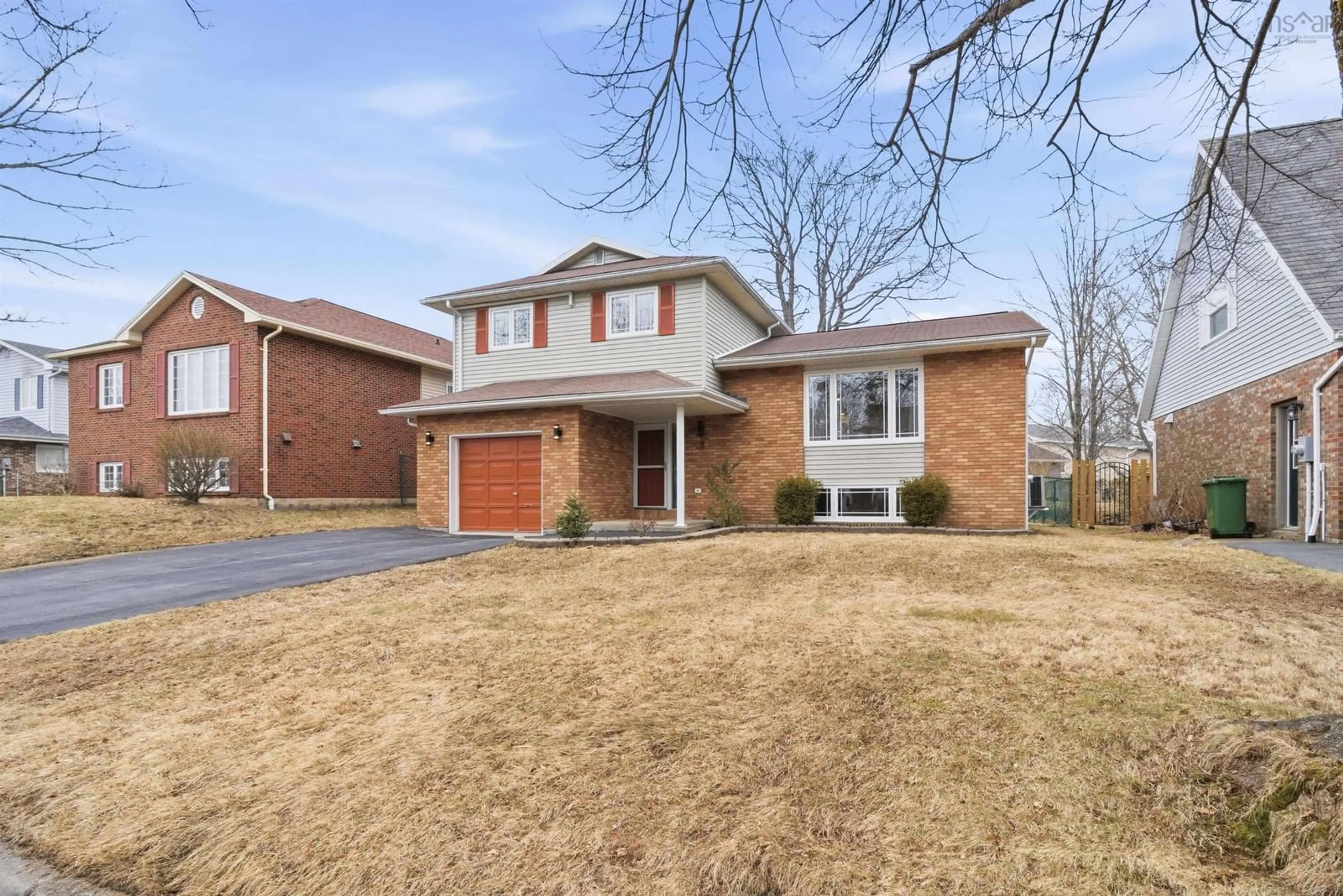 Home with brick exterior material, street for 9 Amberwood Crt, Halifax Nova Scotia B3M 3X6