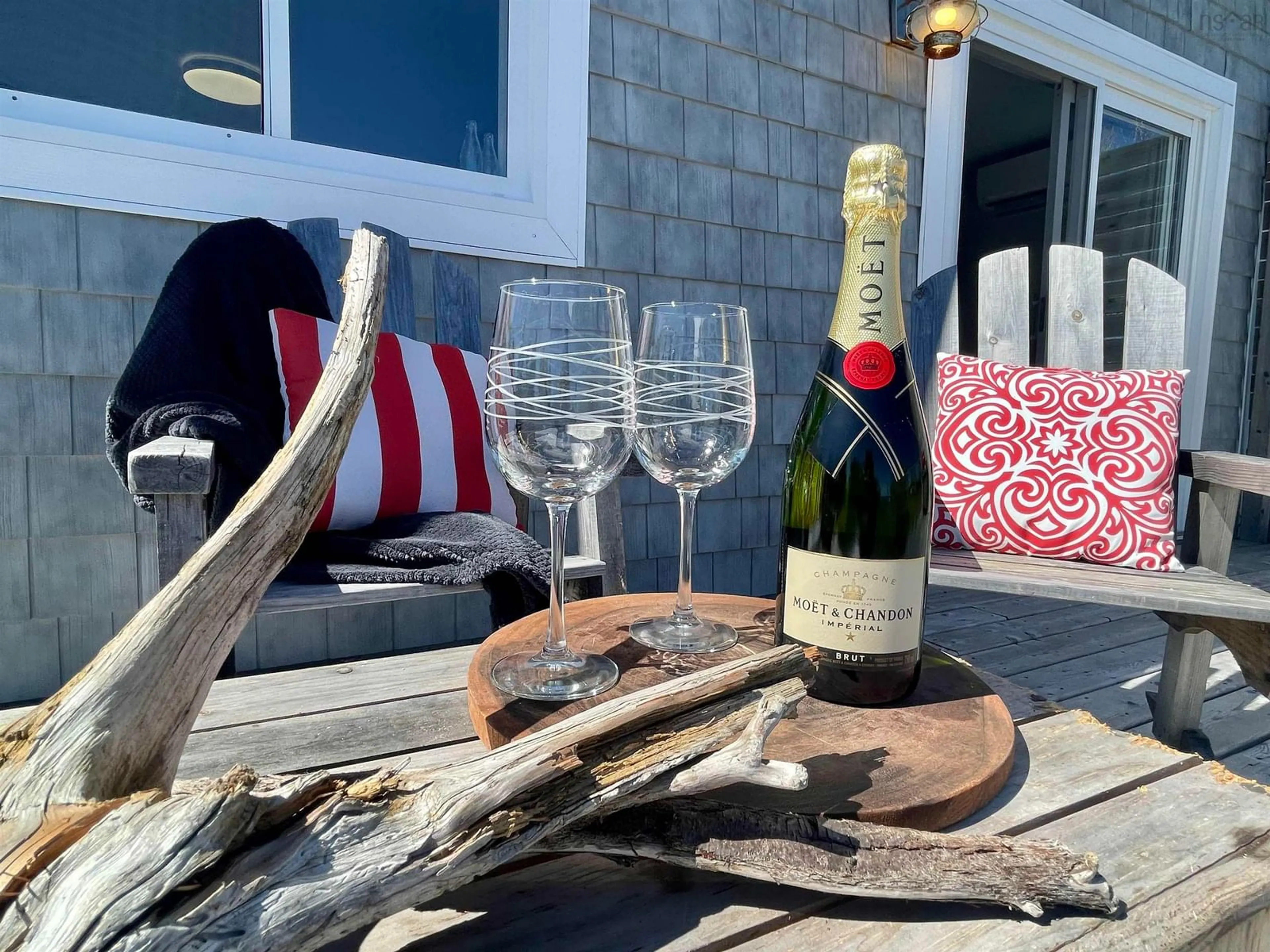 Patio, water/lake/river/ocean view for 69 Kenny Rd, Stoney Island Nova Scotia B0W 3J0