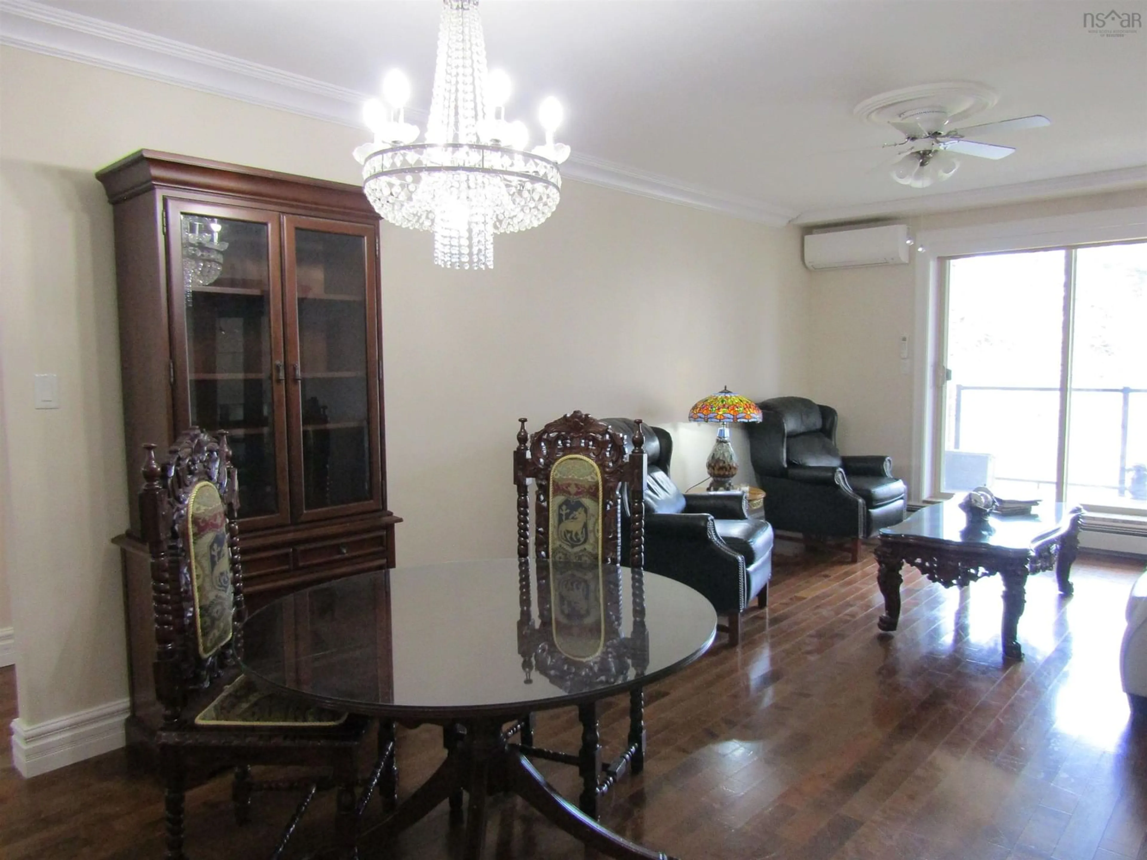 Dining room, wood/laminate floor for 87 Pebblecreek Cres #104, Dartmouth Nova Scotia B2W 0J9