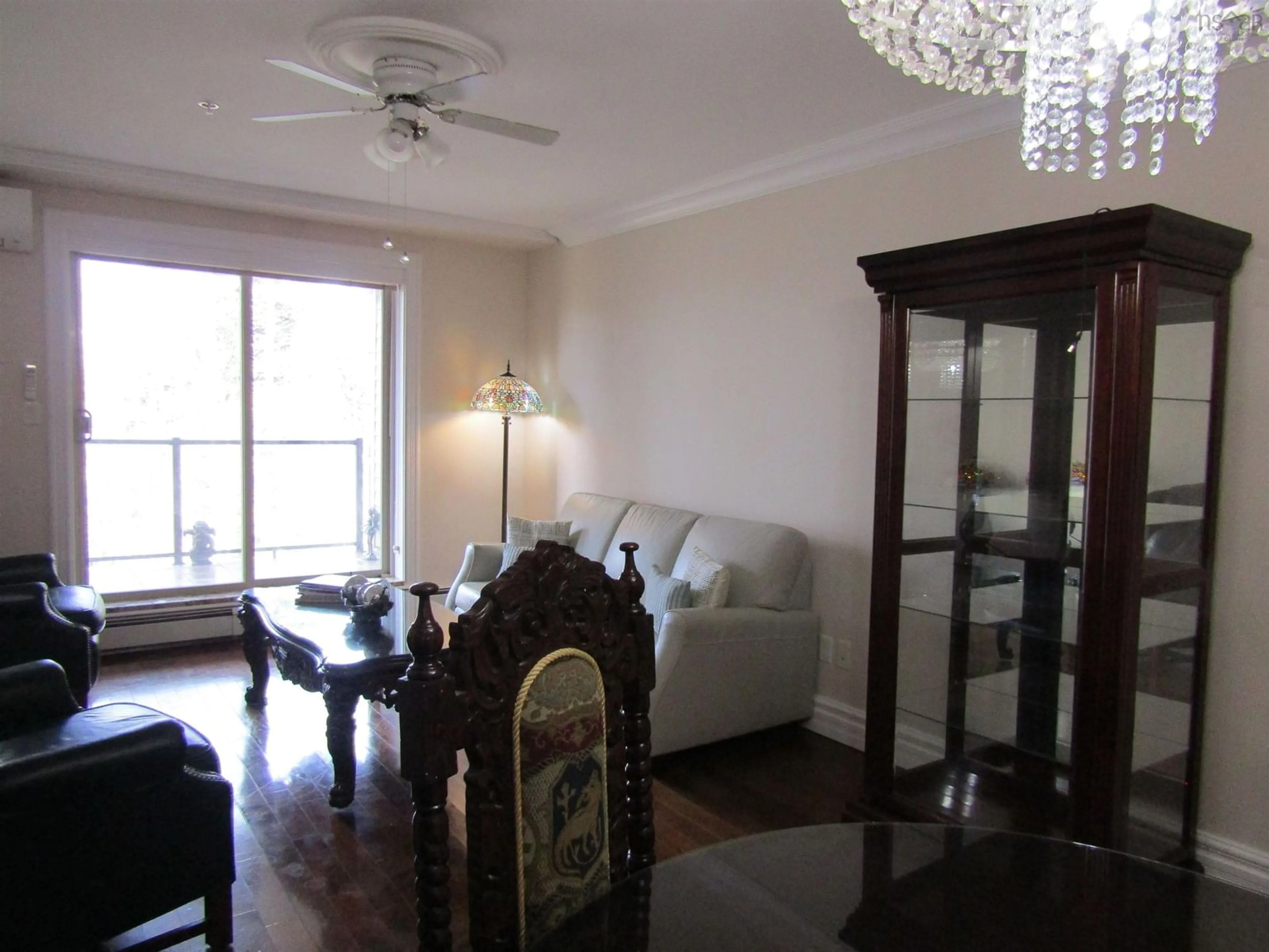 Living room with furniture, wood/laminate floor for 87 Pebblecreek Cres #104, Dartmouth Nova Scotia B2W 0J9