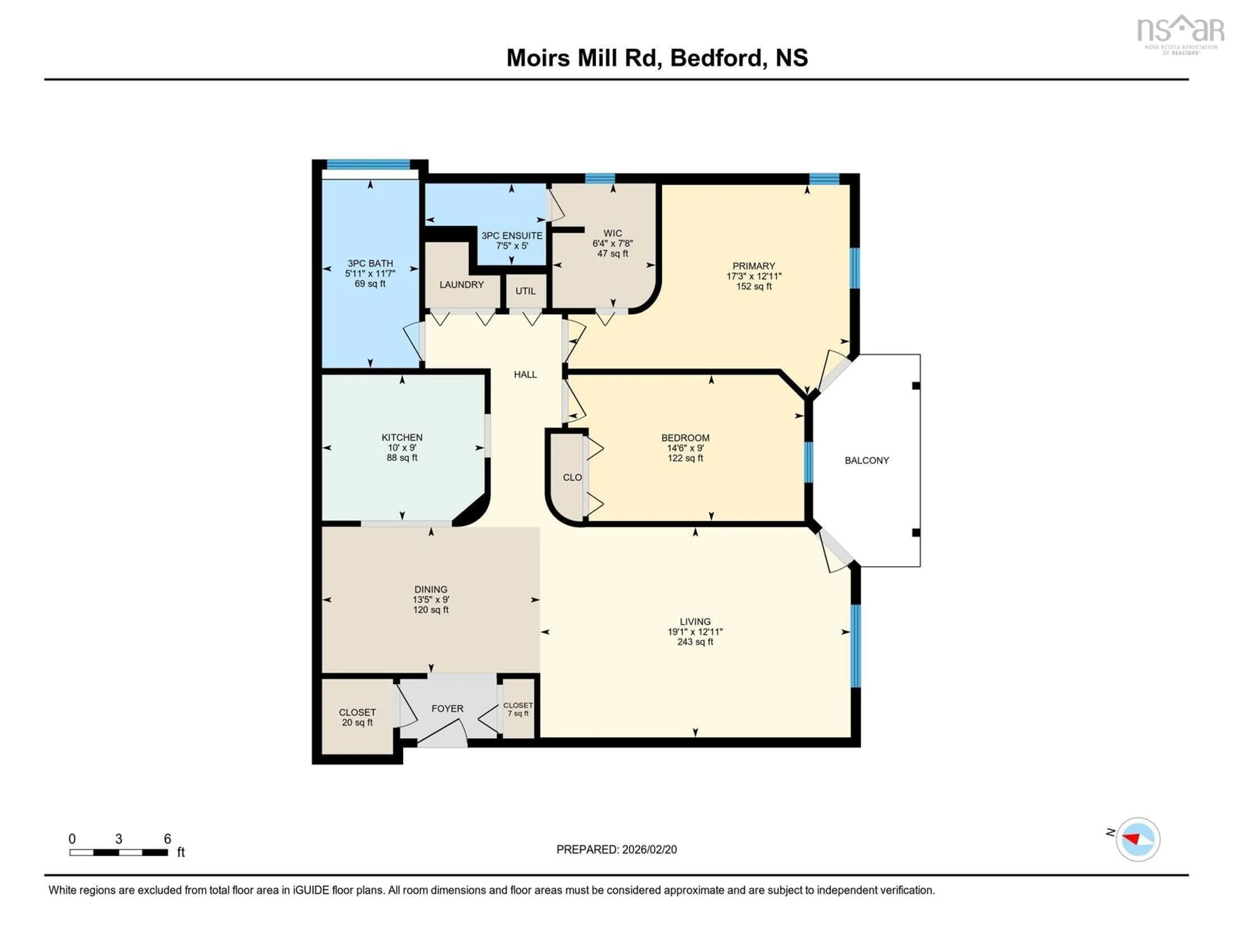 Floor plan for 96 Moirs Mill Rd #422, Bedford Nova Scotia B4A 3Y2