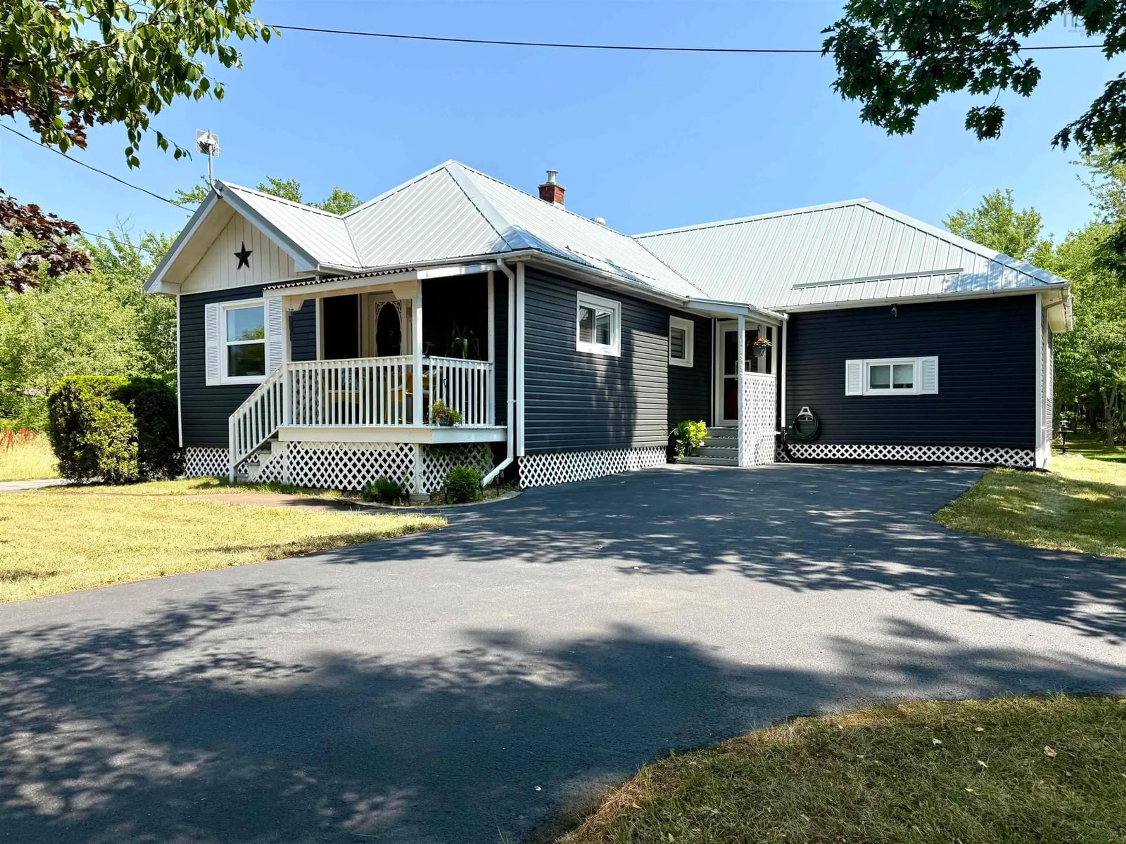 Home with vinyl exterior material, street for 11838 2 Hwy, Leamington Nova Scotia B0M 1X0