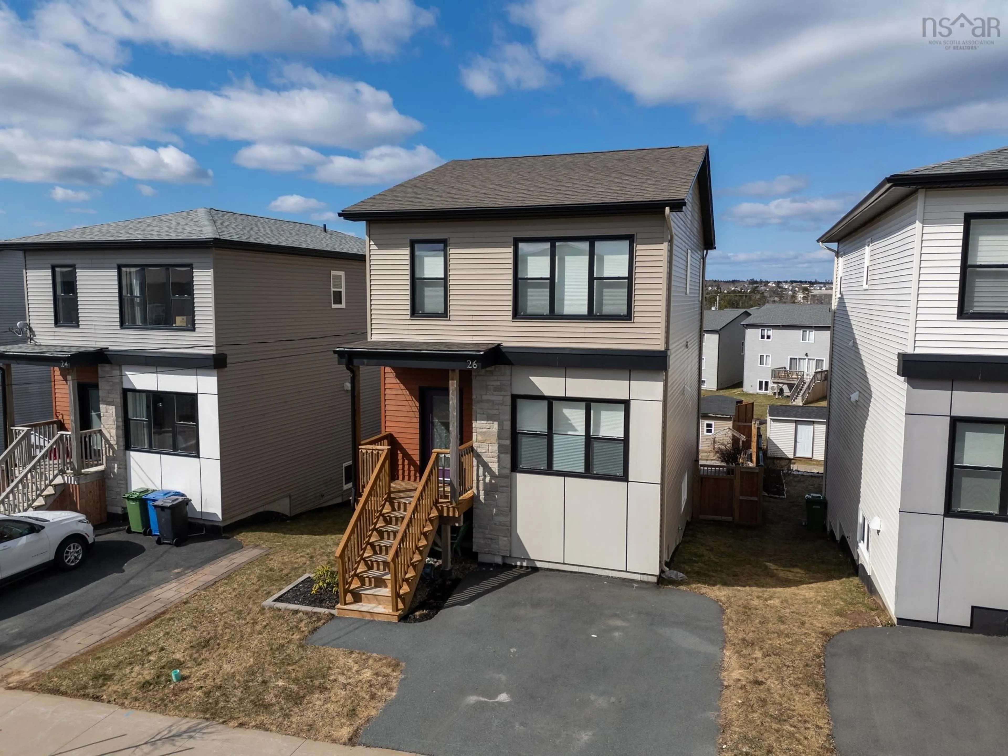 A pic from outside/outdoor area/front of a property/back of a property/a pic from drone, street for 26 Travertine Crt, Spryfield Nova Scotia B3P 0G7