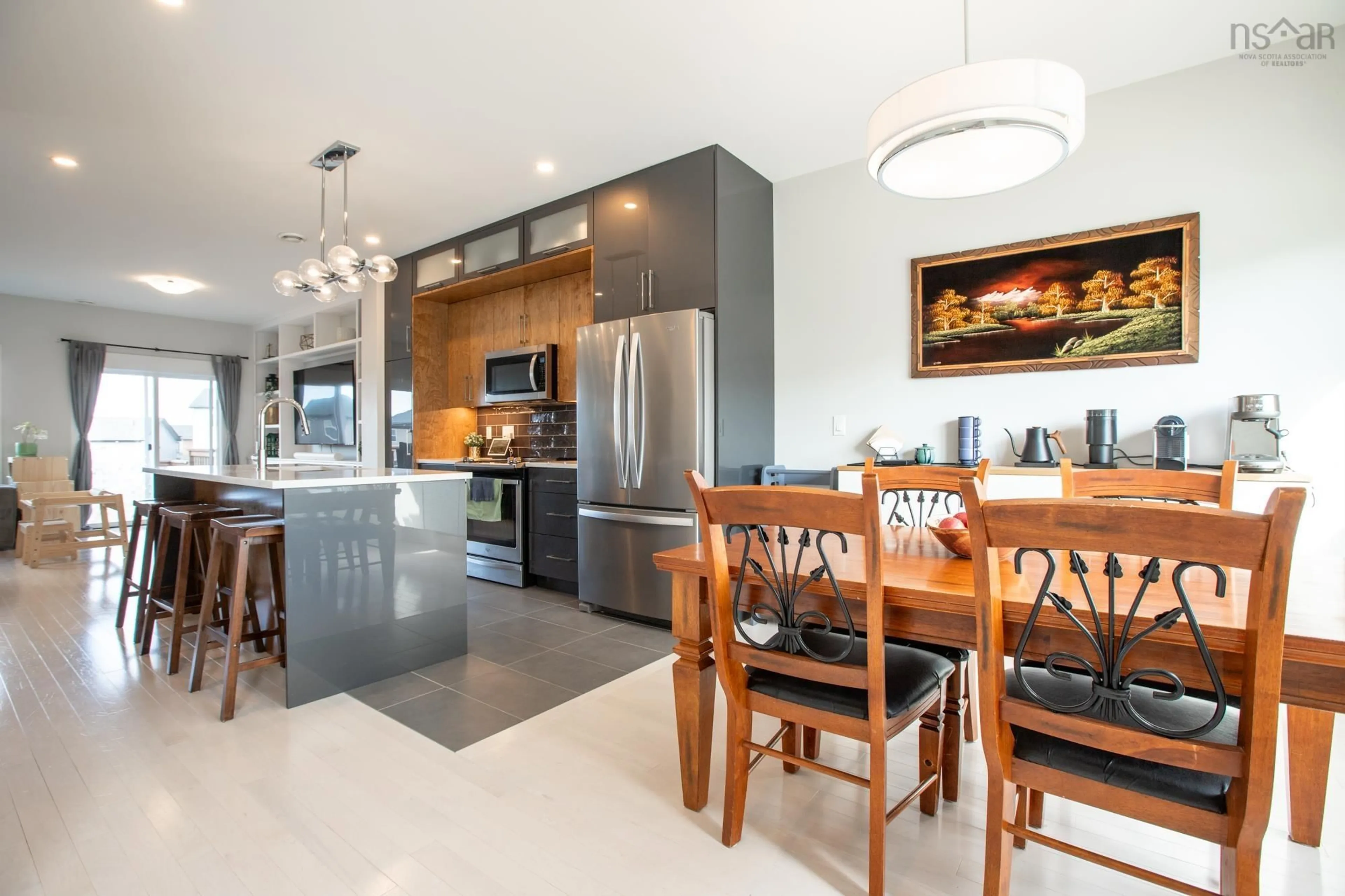 Open concept kitchen, ceramic/tile floor for 26 Travertine Crt, Spryfield Nova Scotia B3P 0G7