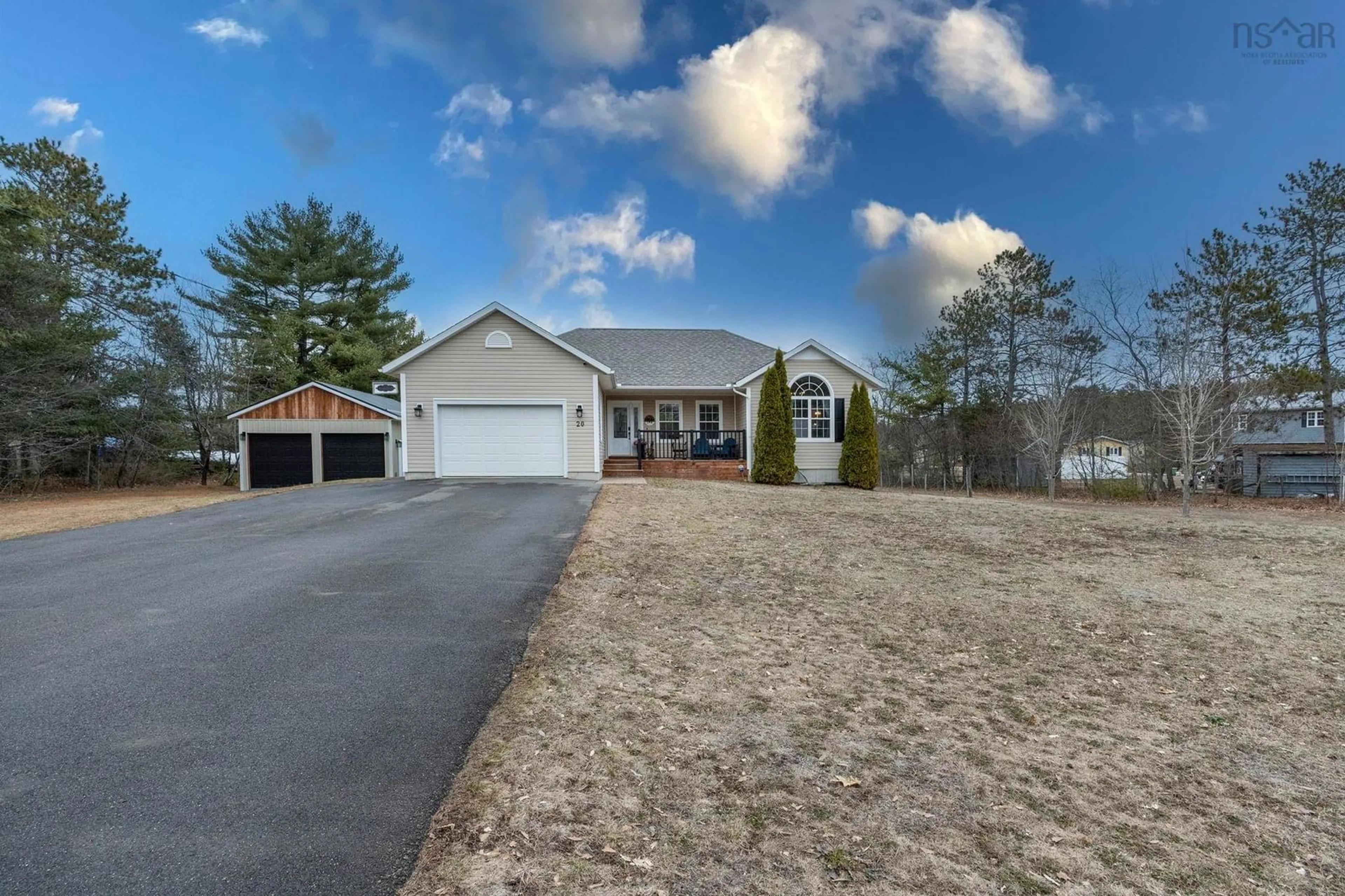 A pic from outside/outdoor area/front of a property/back of a property/a pic from drone, street for 20 Geiger Dr, Wilmot Nova Scotia B0P 1R0