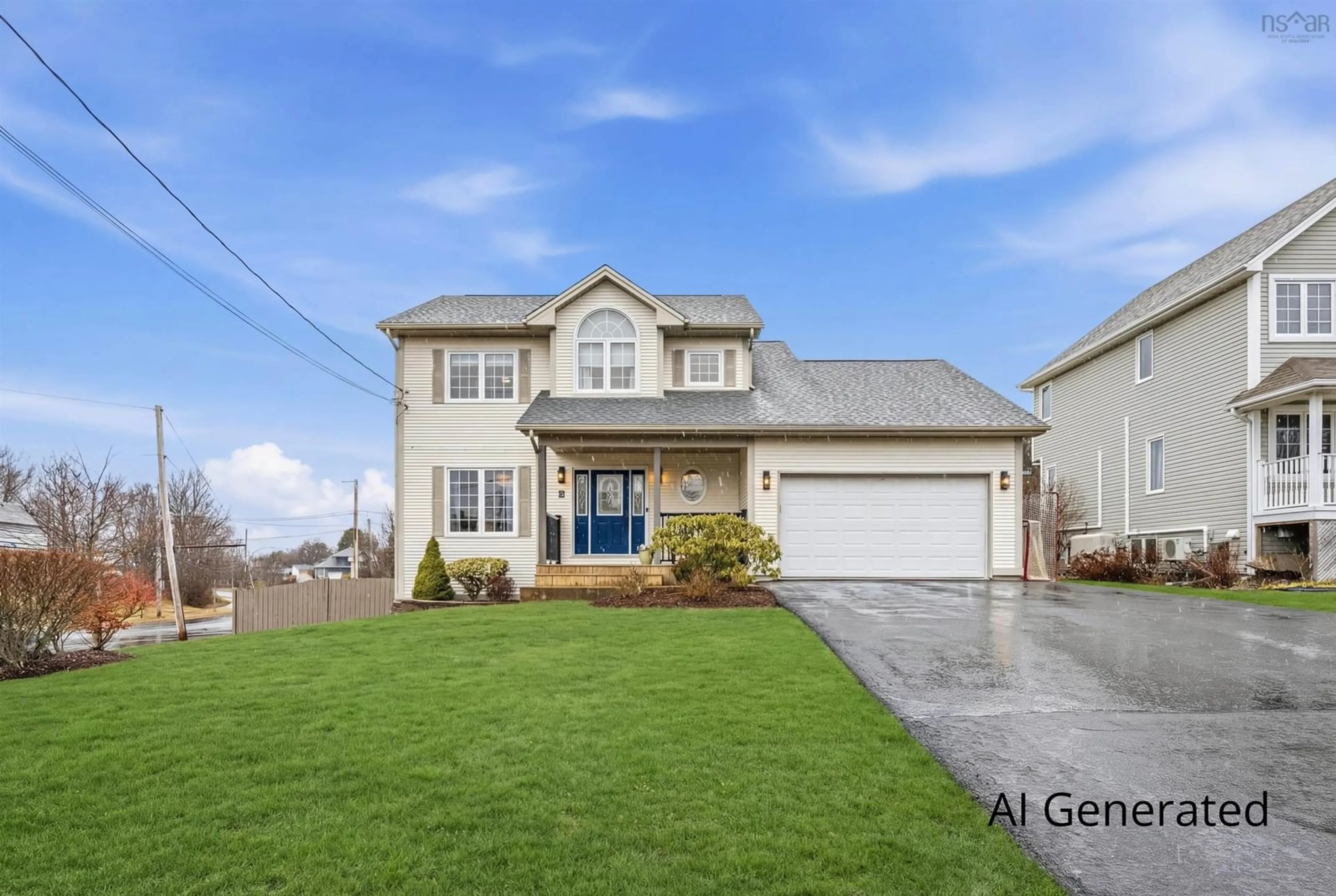 Home with vinyl exterior material, street for 4 Pompano Crt, Dartmouth Nova Scotia B2X 3T2