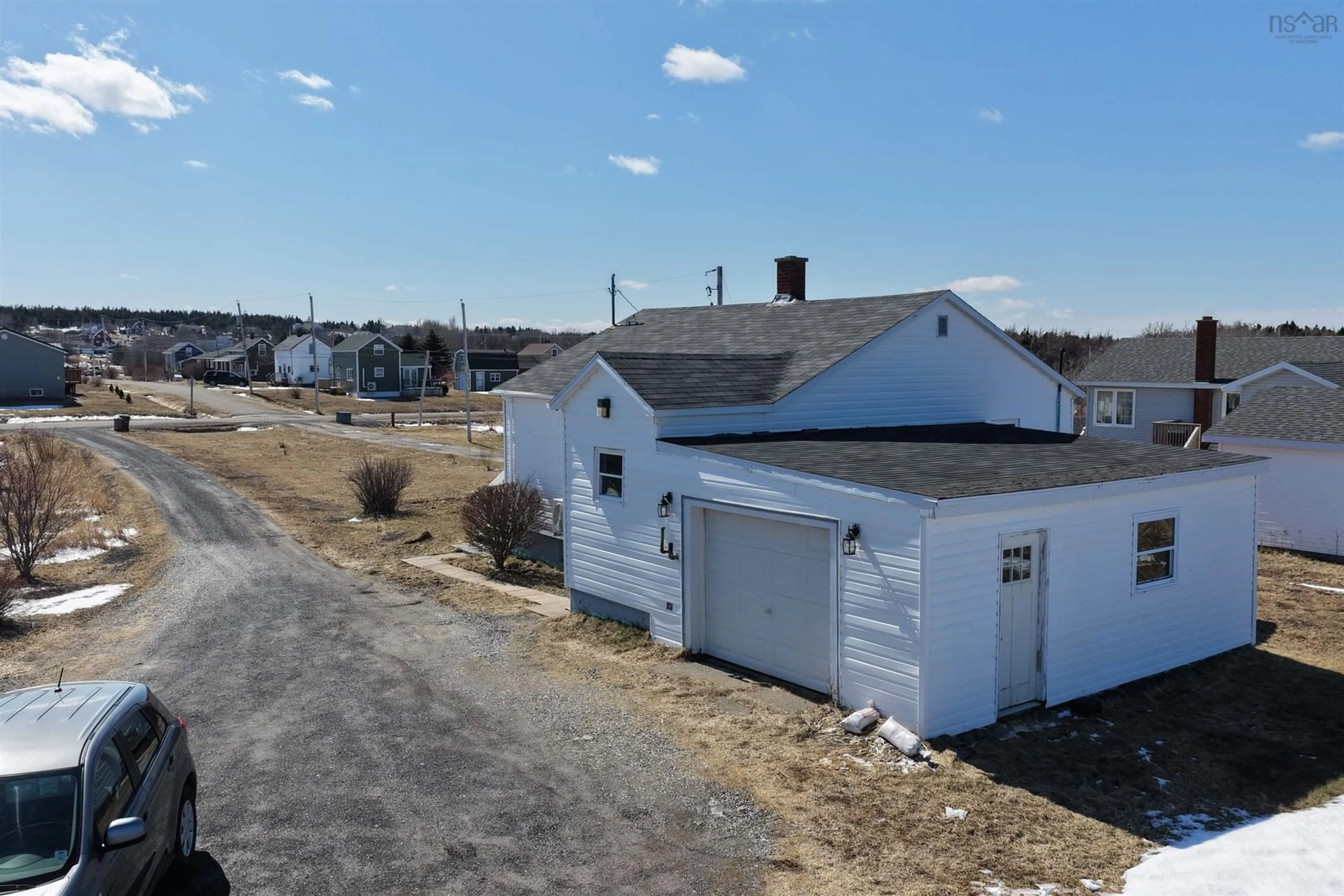 A pic from outside/outdoor area/front of a property/back of a property/a pic from drone, street for 174 Maclean St, Donkin Nova Scotia B1A 6R3