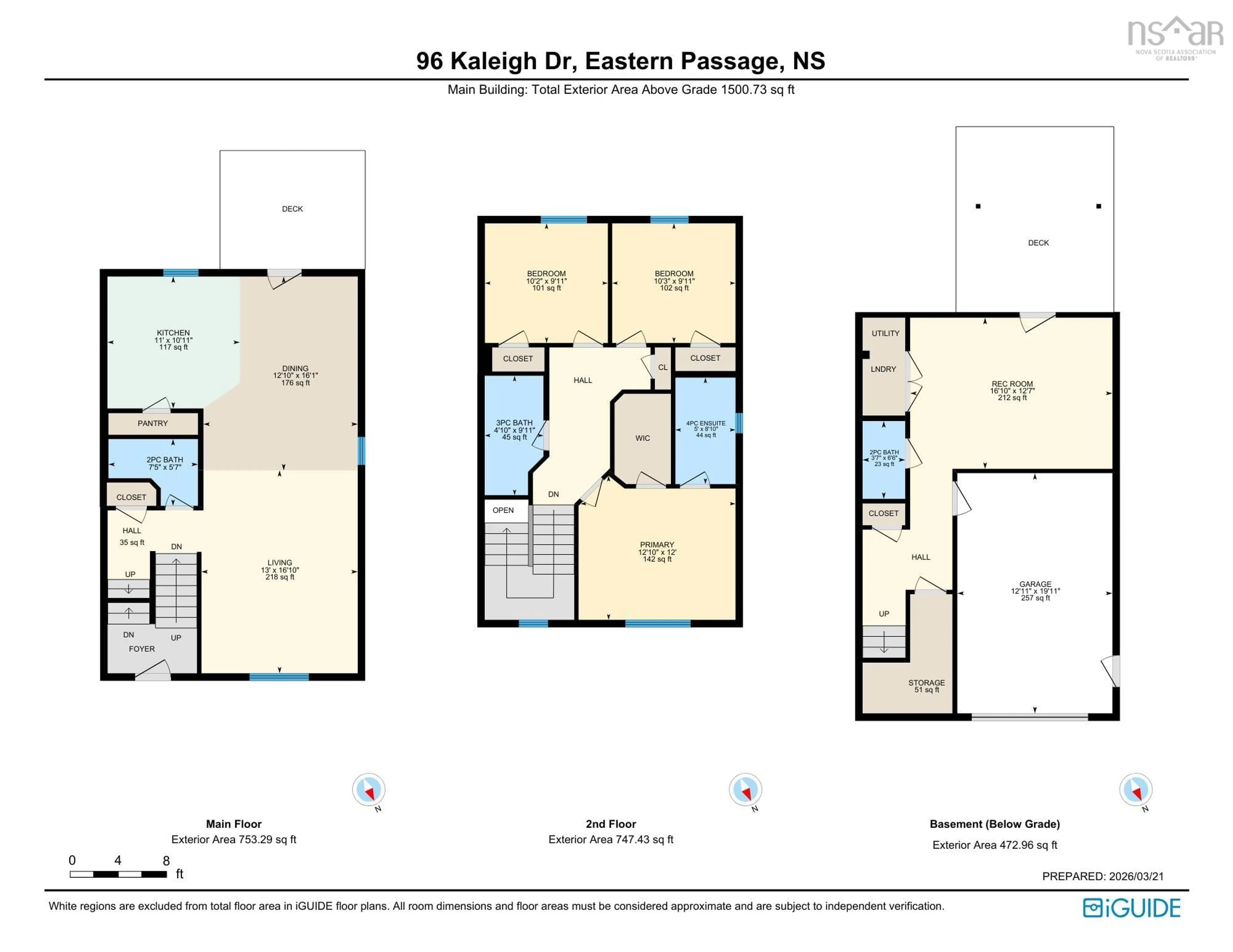 Floor plan for 96 Kaleigh Dr, Eastern Passage Nova Scotia B3G 0G8