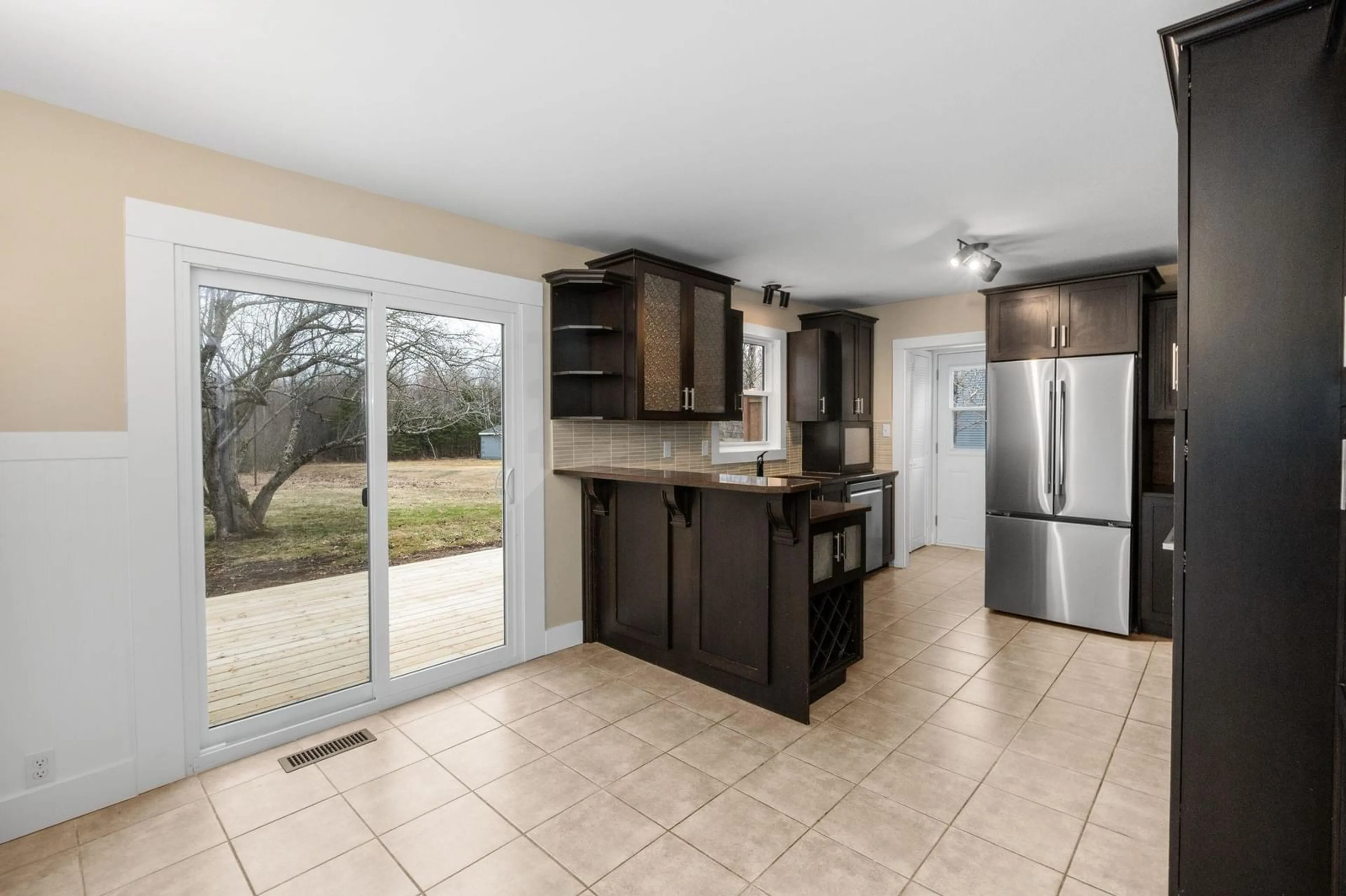 Open concept kitchen, ceramic/tile floor for 37 Highway 14, Milford Nova Scotia B0N 1Y0