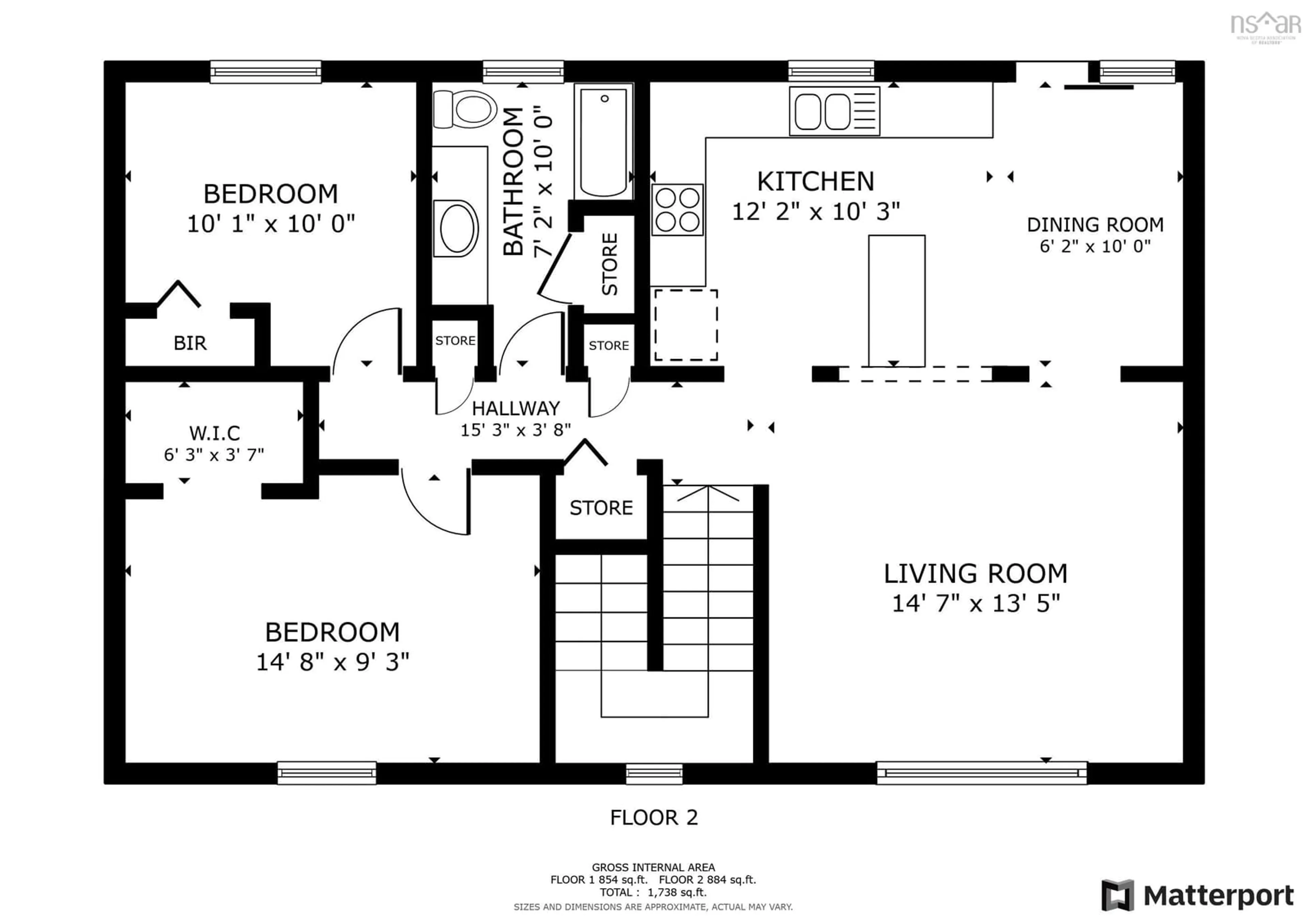 Floor plan for 578 Bluenose Ave, Meadowvale Nova Scotia B0P 1R0