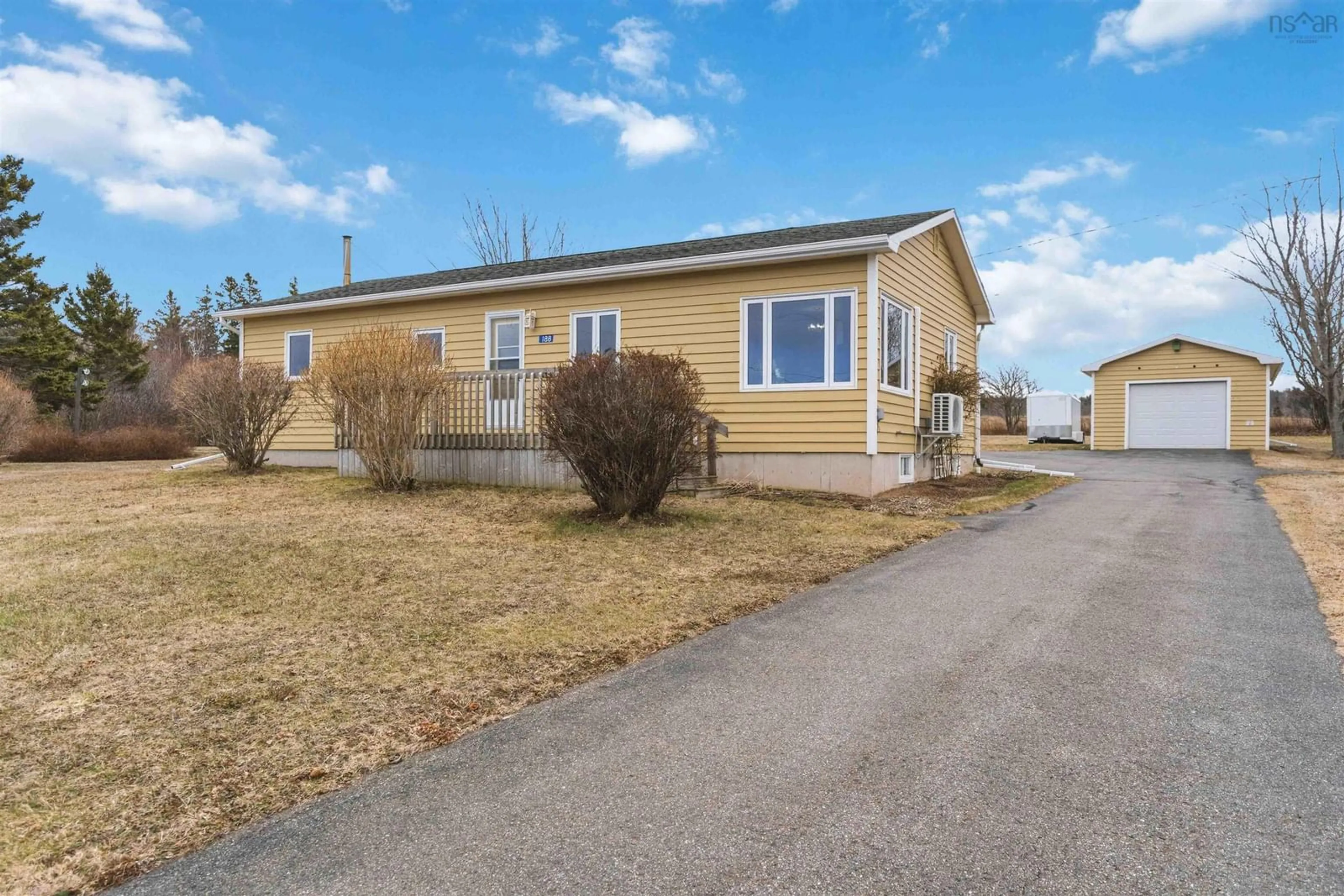 Home with vinyl exterior material, street for 188 Seaman St, East Margaretsville Nova Scotia B0S 1N0