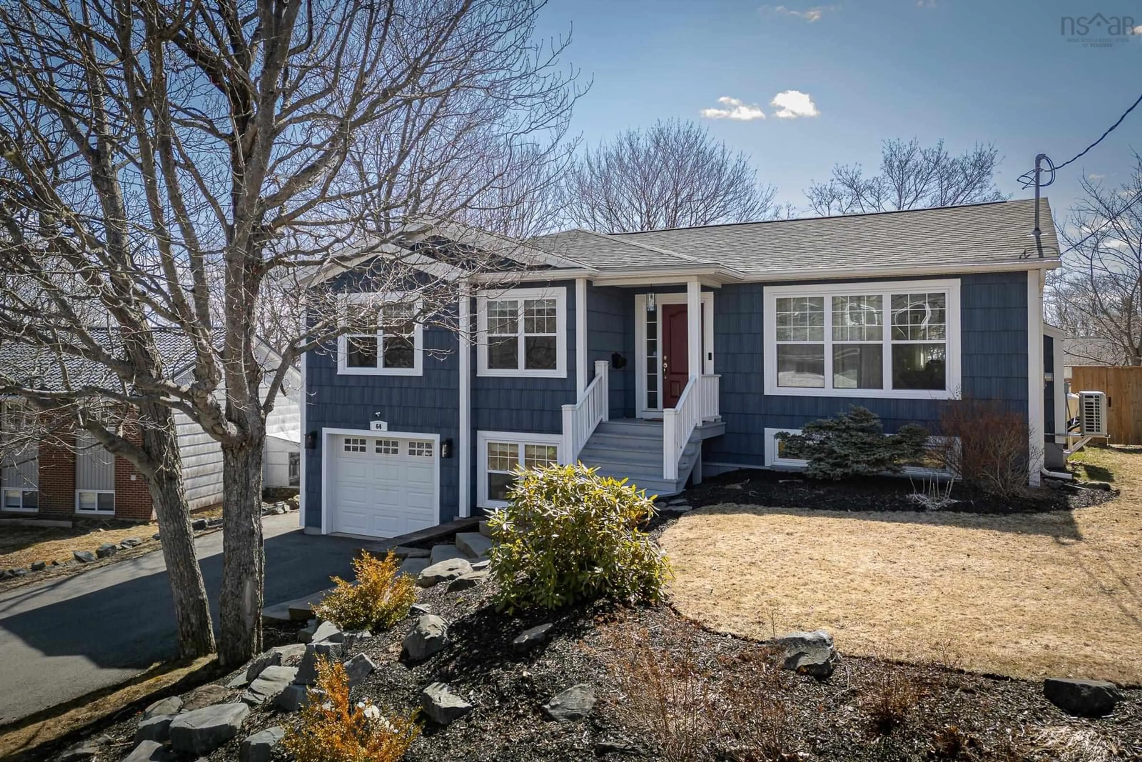 Home with vinyl exterior material, street for 64 Nightingale Dr, Halifax Nova Scotia B3M 1V6
