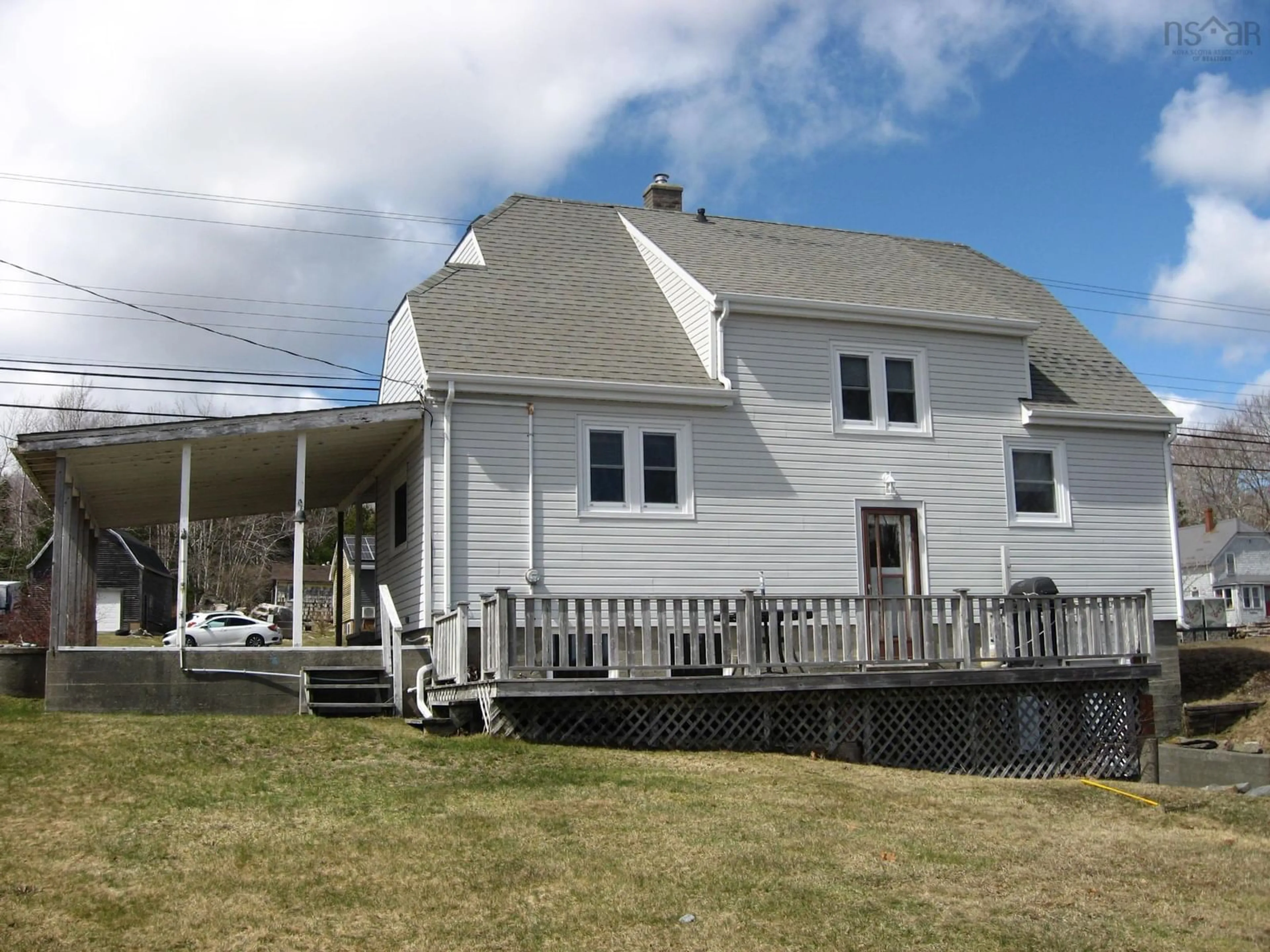 Home with vinyl exterior material, building for 8483 Highway 3, Port Mouton Nova Scotia B0T 1T0