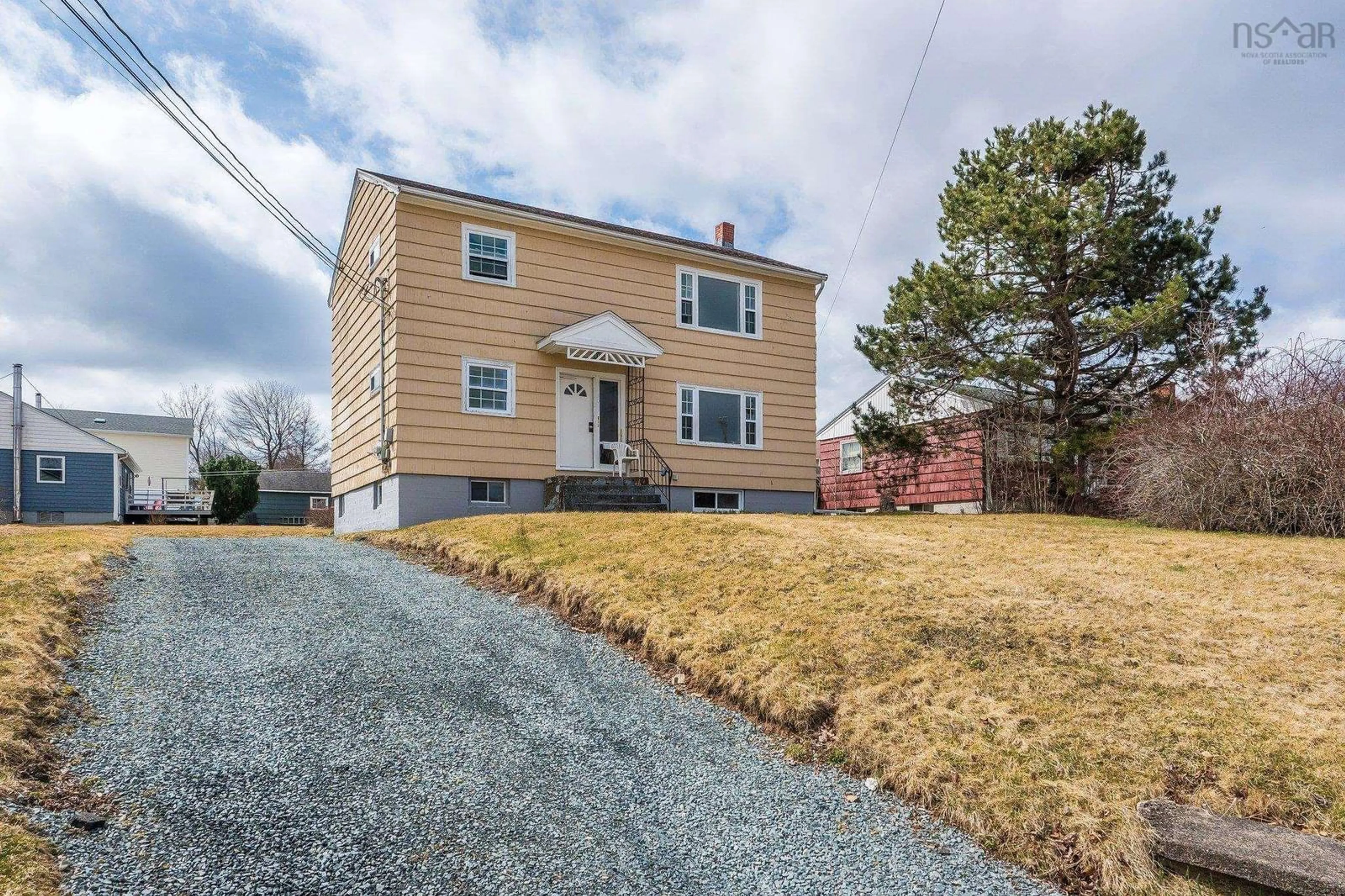 A pic from outside/outdoor area/front of a property/back of a property/a pic from drone, street for 50 Raymond St, Dartmouth Nova Scotia B2X 1B9