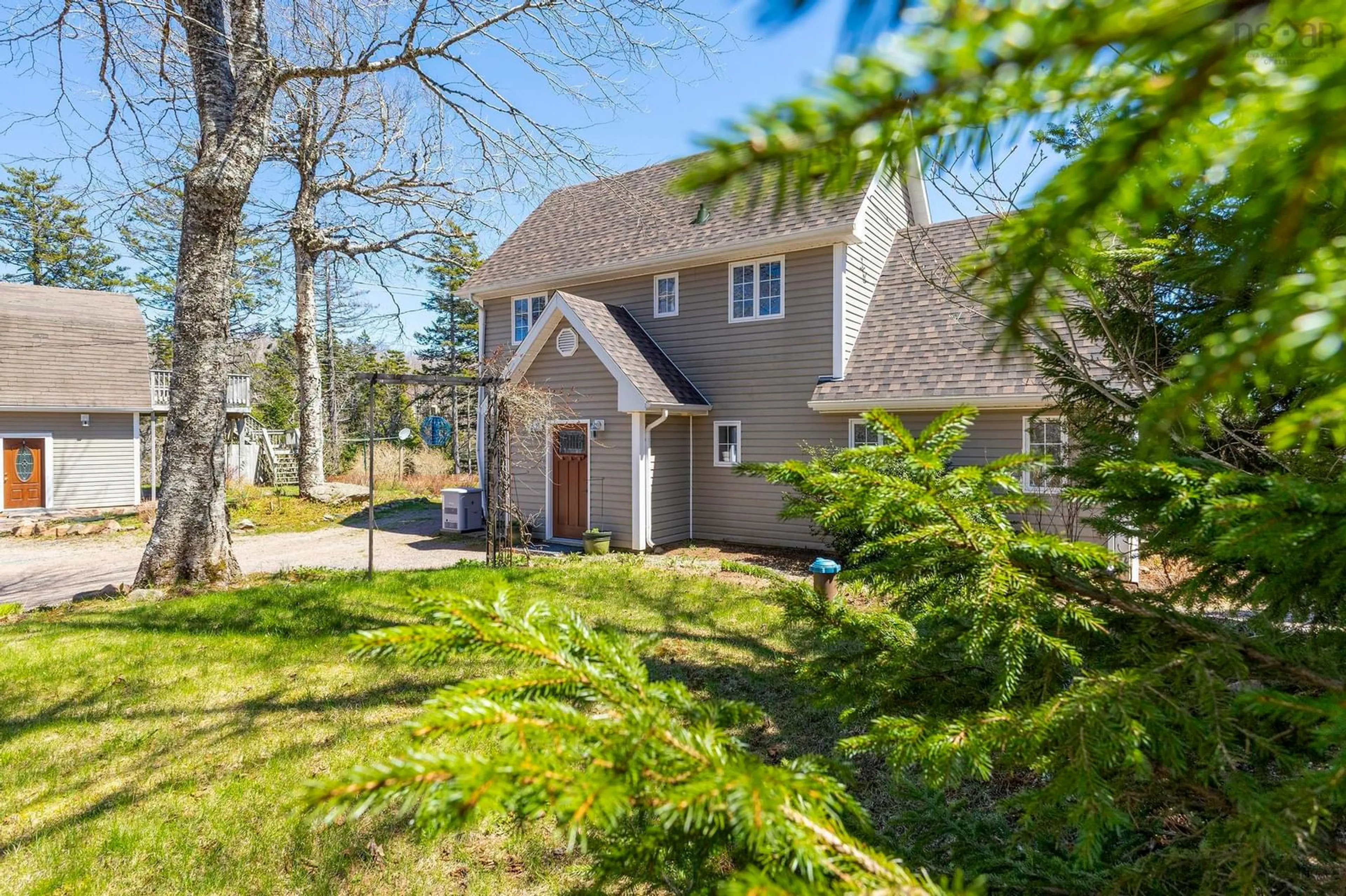 A pic from outside/outdoor area/front of a property/back of a property/a pic from drone, street for 344 Hart Lake Rd, Hart Lake Nova Scotia B0M 1G0