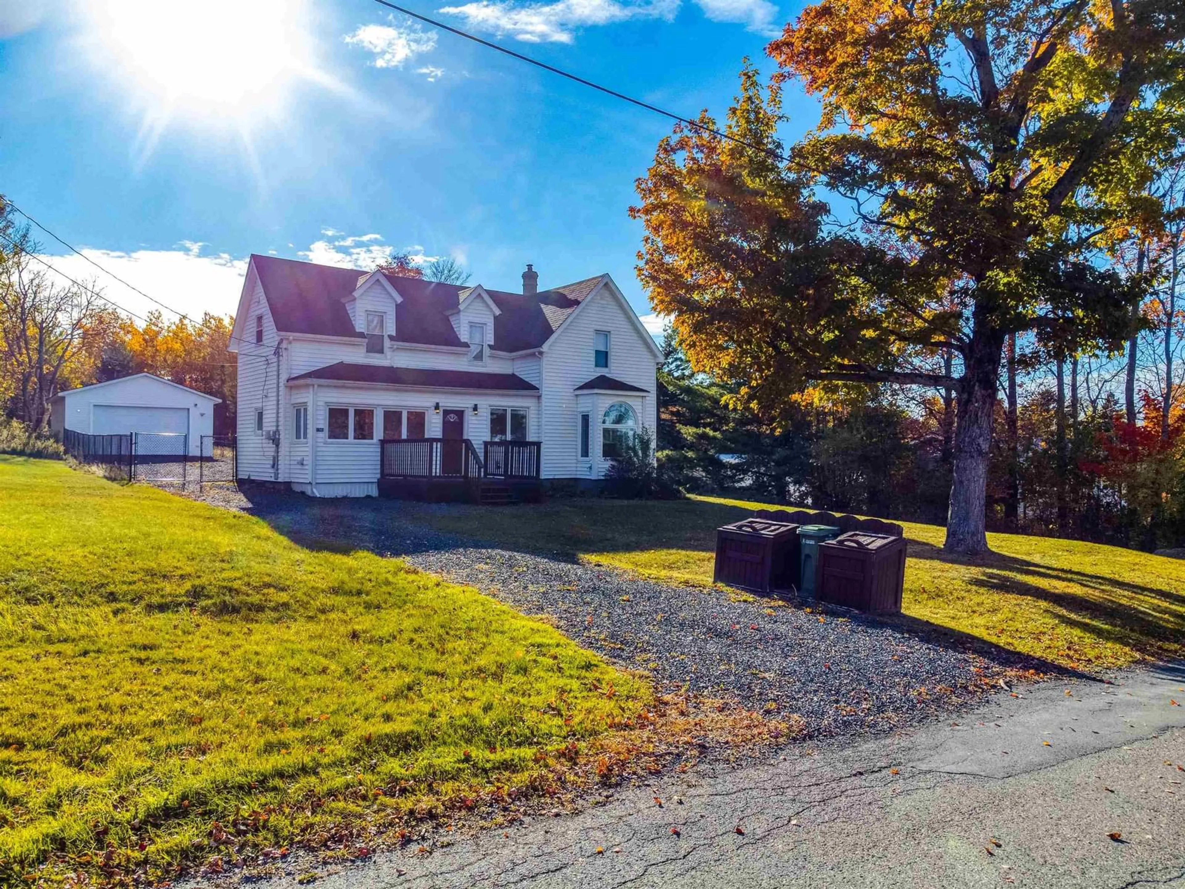 A pic from outside/outdoor area/front of a property/back of a property/a pic from drone, street for 1745 Victoria St, Westville Nova Scotia B0K 2A0