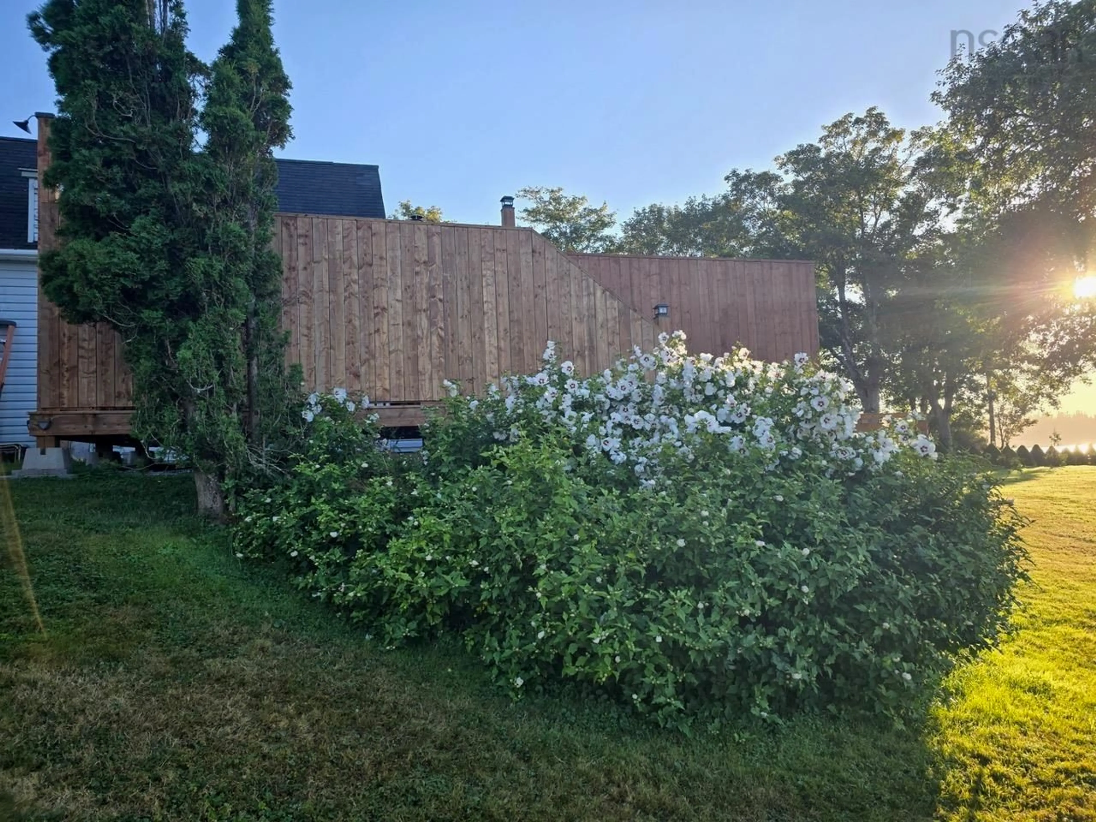 A pic from outside/outdoor area/front of a property/back of a property/a pic from drone, forest/trees view for 727 Highway 1, Hebron Nova Scotia B5A 5Z5