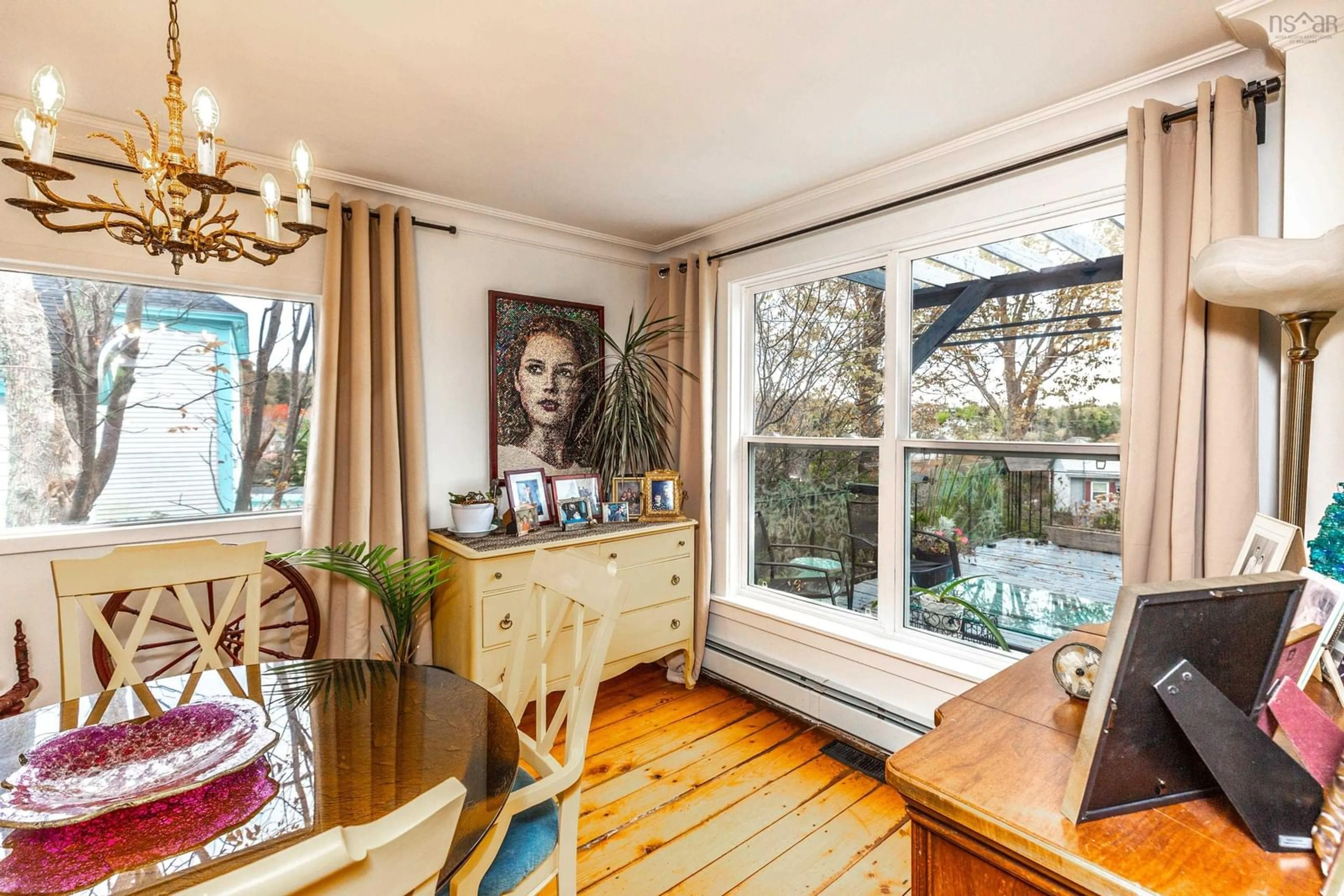 Dining room, wood/laminate floor for 1359 Highway 332, First South Nova Scotia B0J 2C0